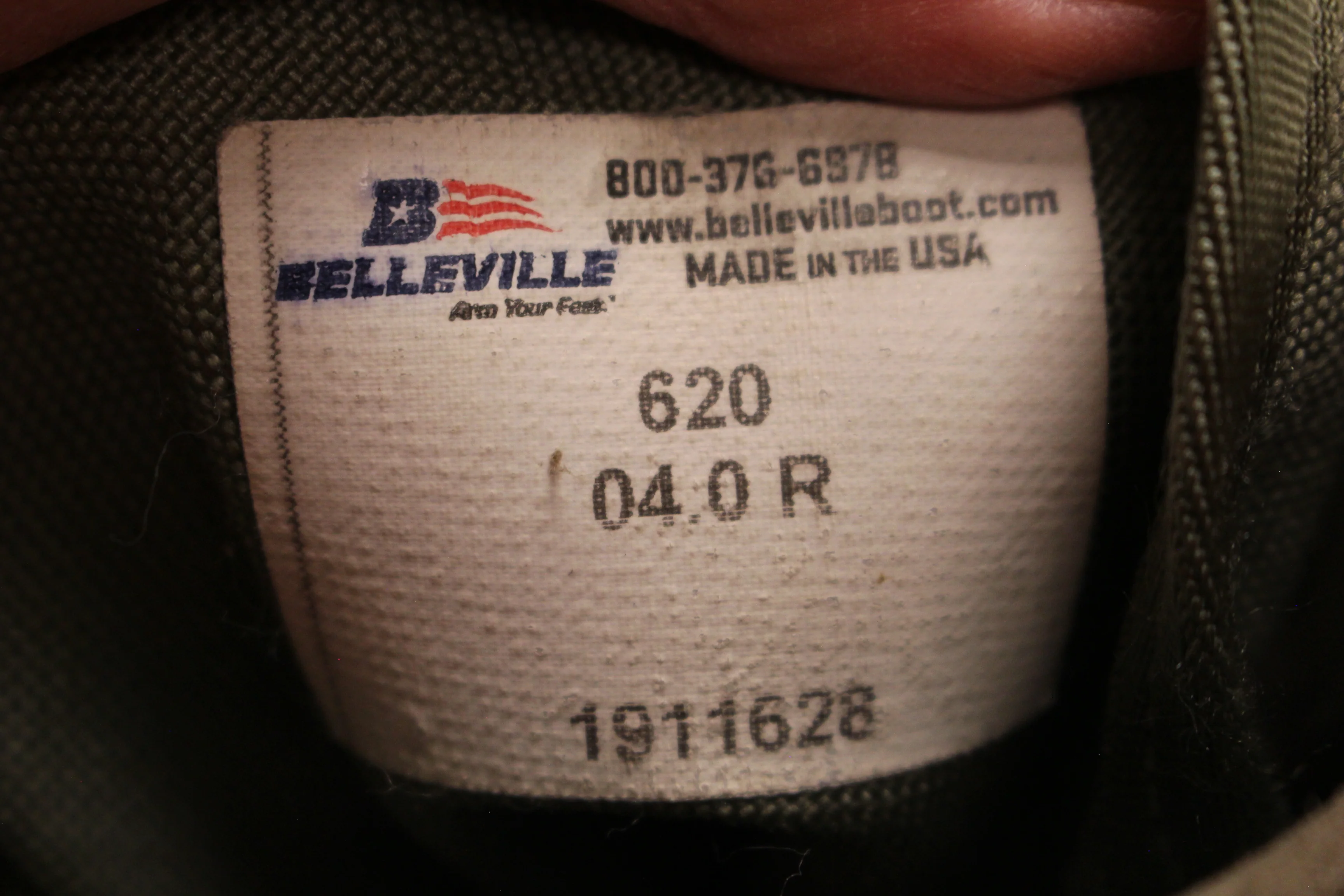 Belleville Mens ONE XERO Ultra Light Assault Boots - Size: 4R - Sage - Used - Image 6