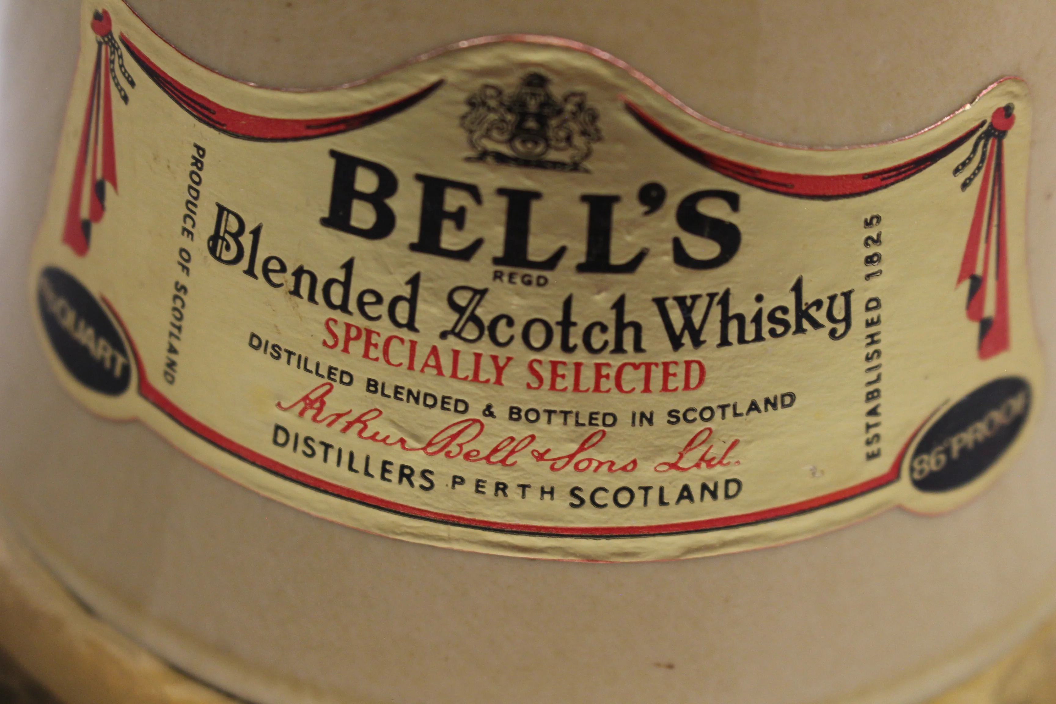 Bell's Blended Scotch Whisky Bottle/Decanter - Empty - Used - Image 7