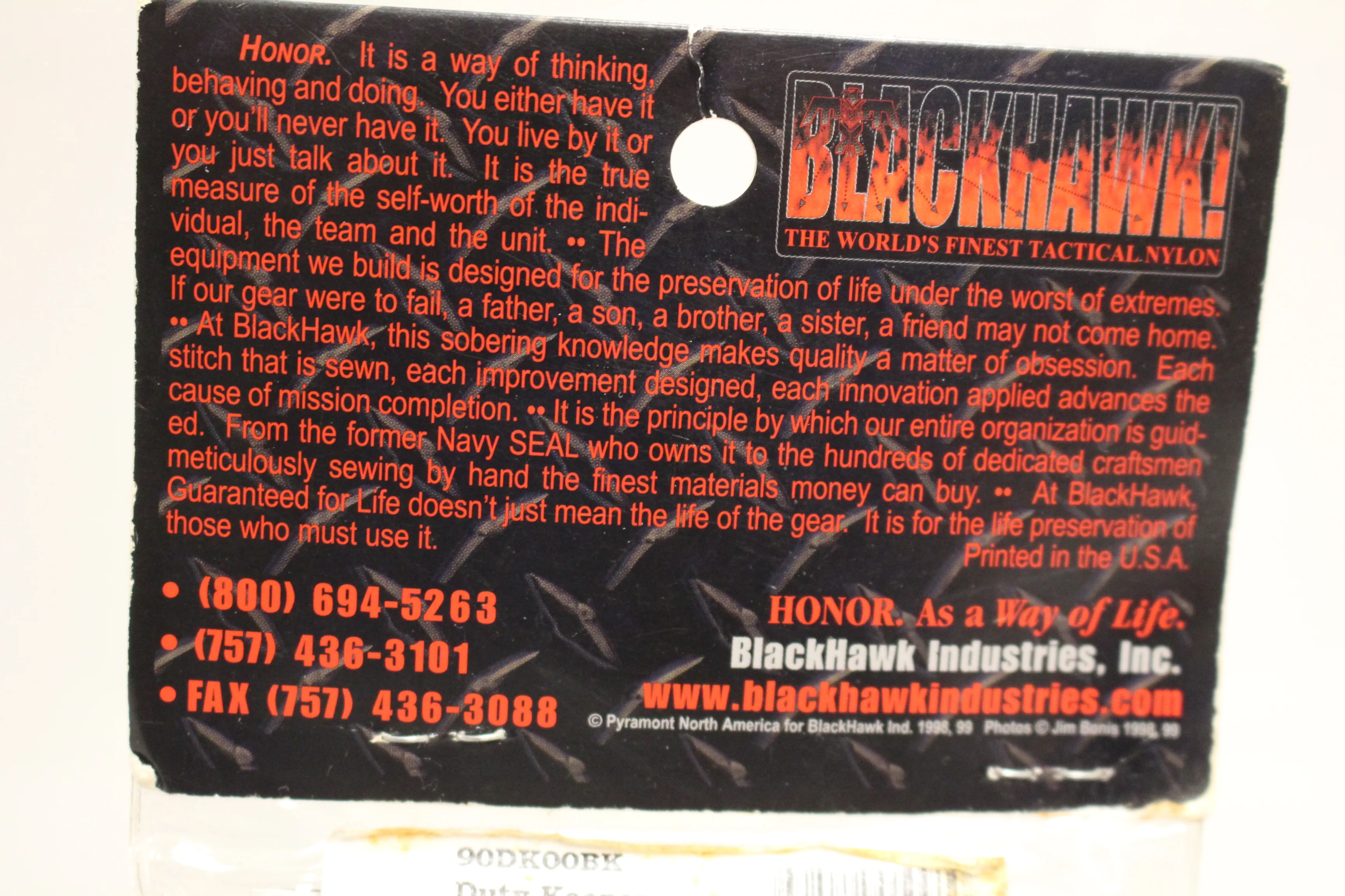 Blackhawk Duty Keepers with Grommets - Set of 4 - Black - 90DK00BK - New - Image 8