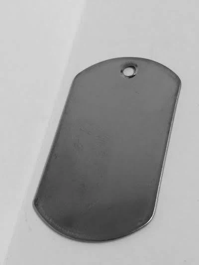 Blank Dog Tag, Stainless Steel - Image 3