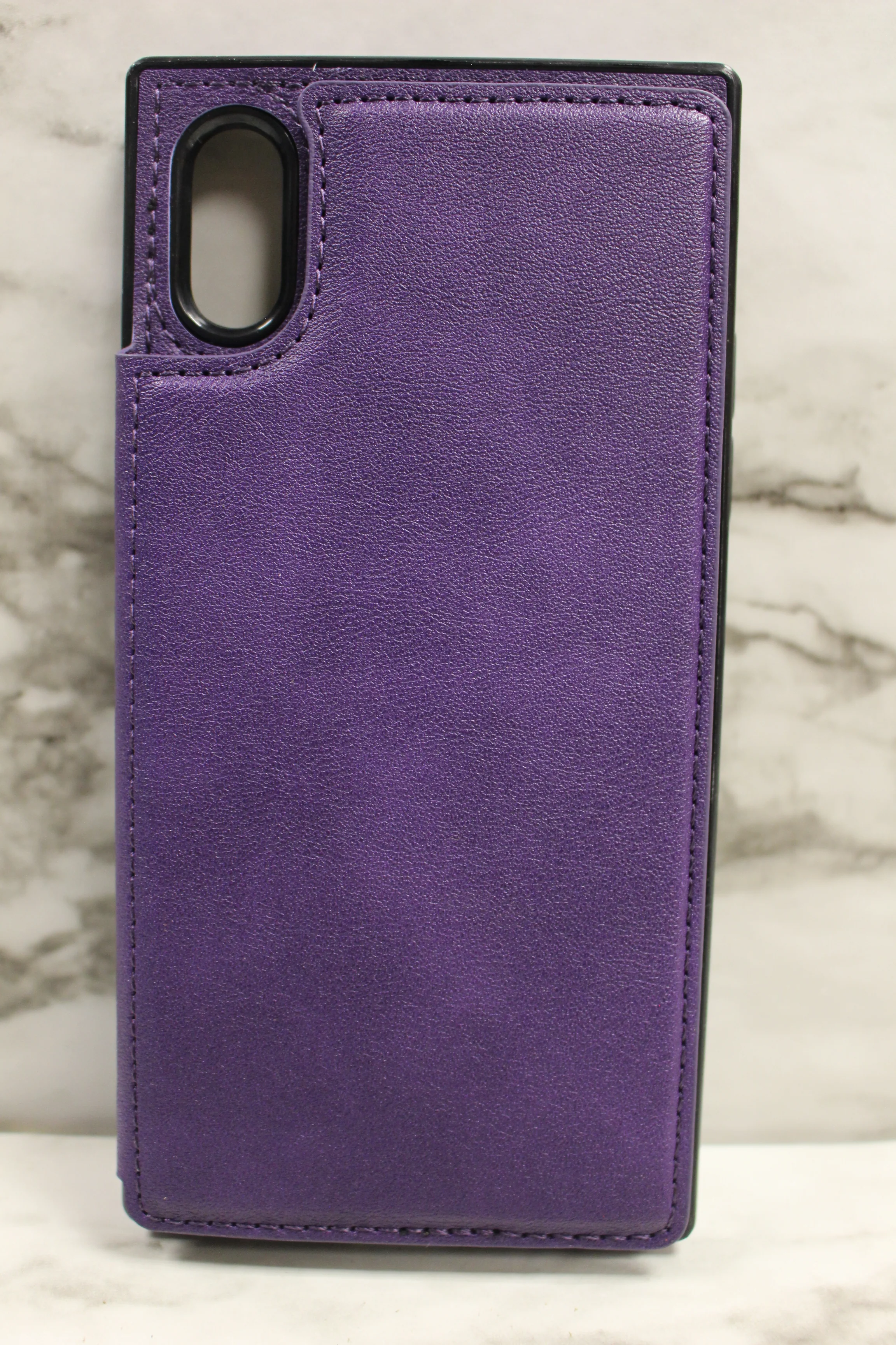 Bocasal iPhone X and XS Wallet Case For Cards -Purple -New