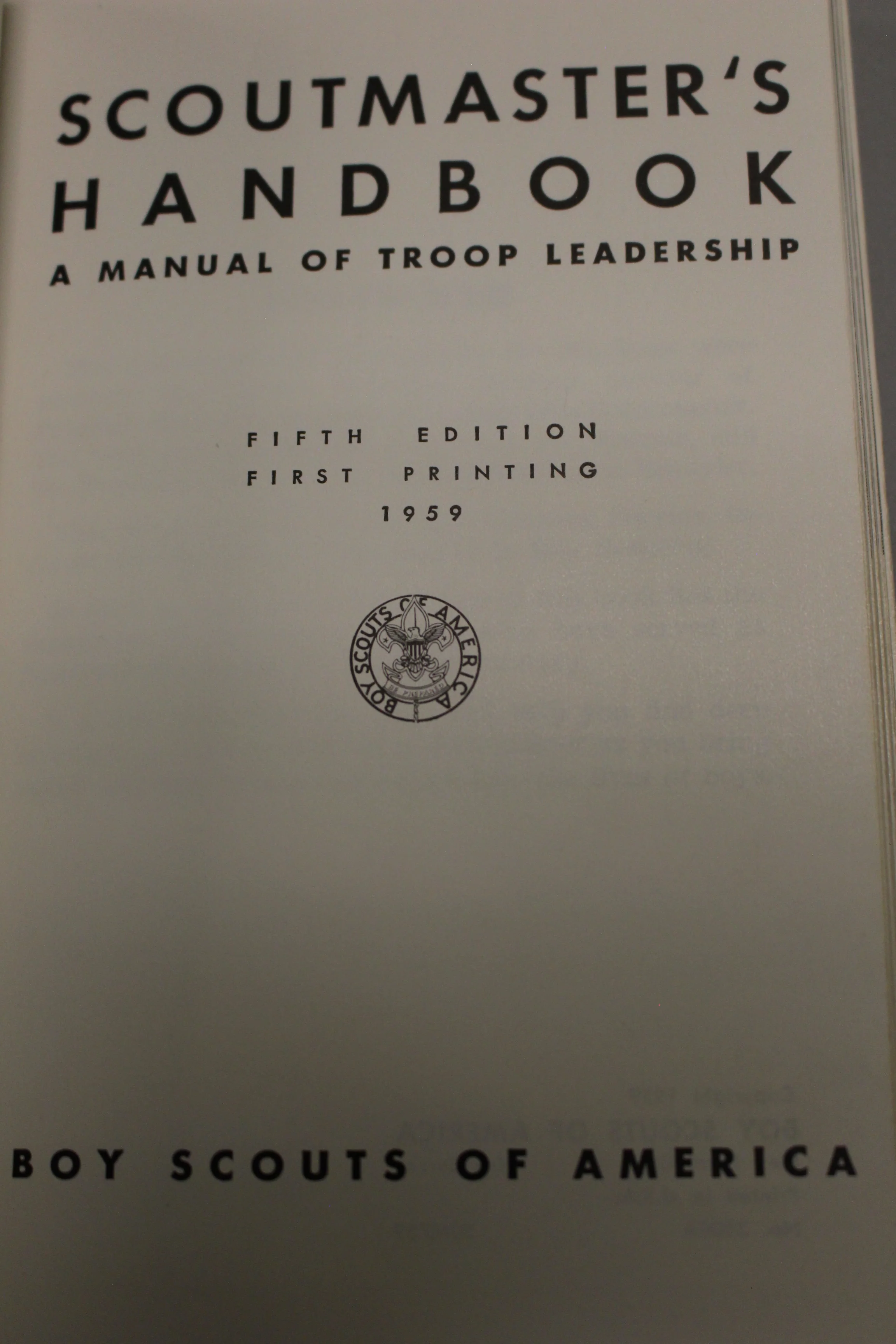 Boy Scouts of America Scoutmaster's Handbook - 1959 Edition - Used - Image 2