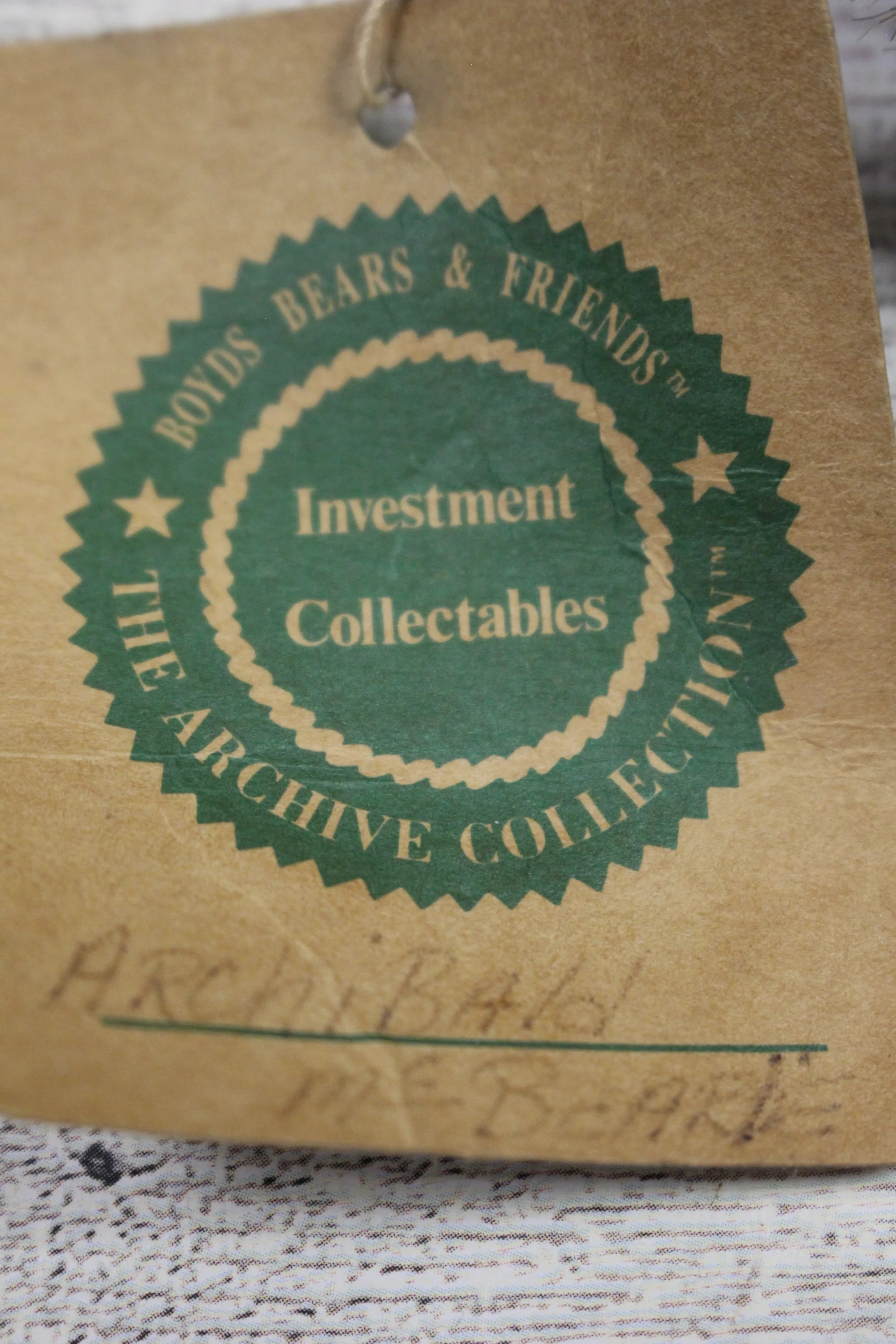 Boyds Bear Archibald McBearlie Plush with Tag - Used - Image 7