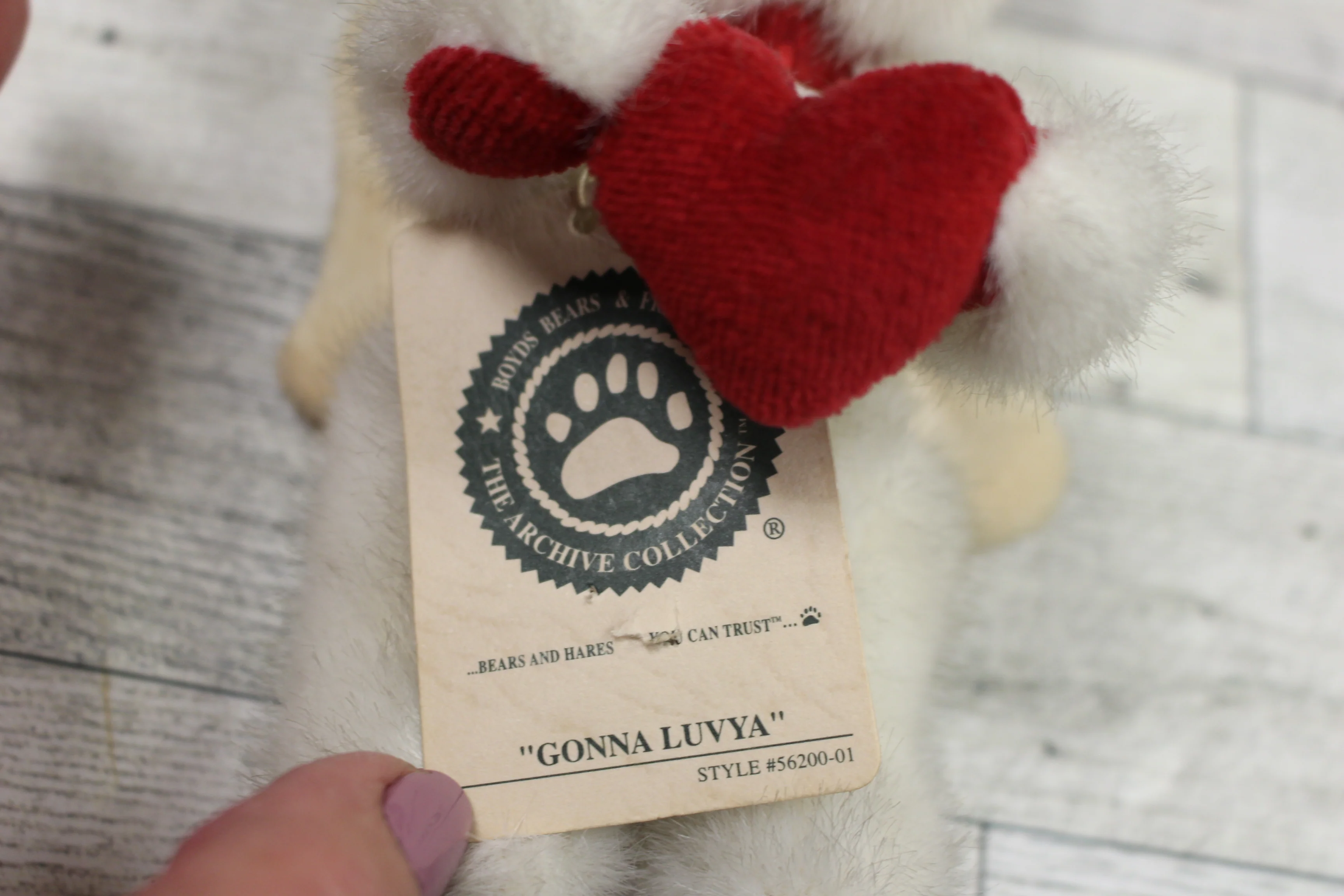 Boyds Bear "Gonna Luvya" Angel Bear - Used - Image 5