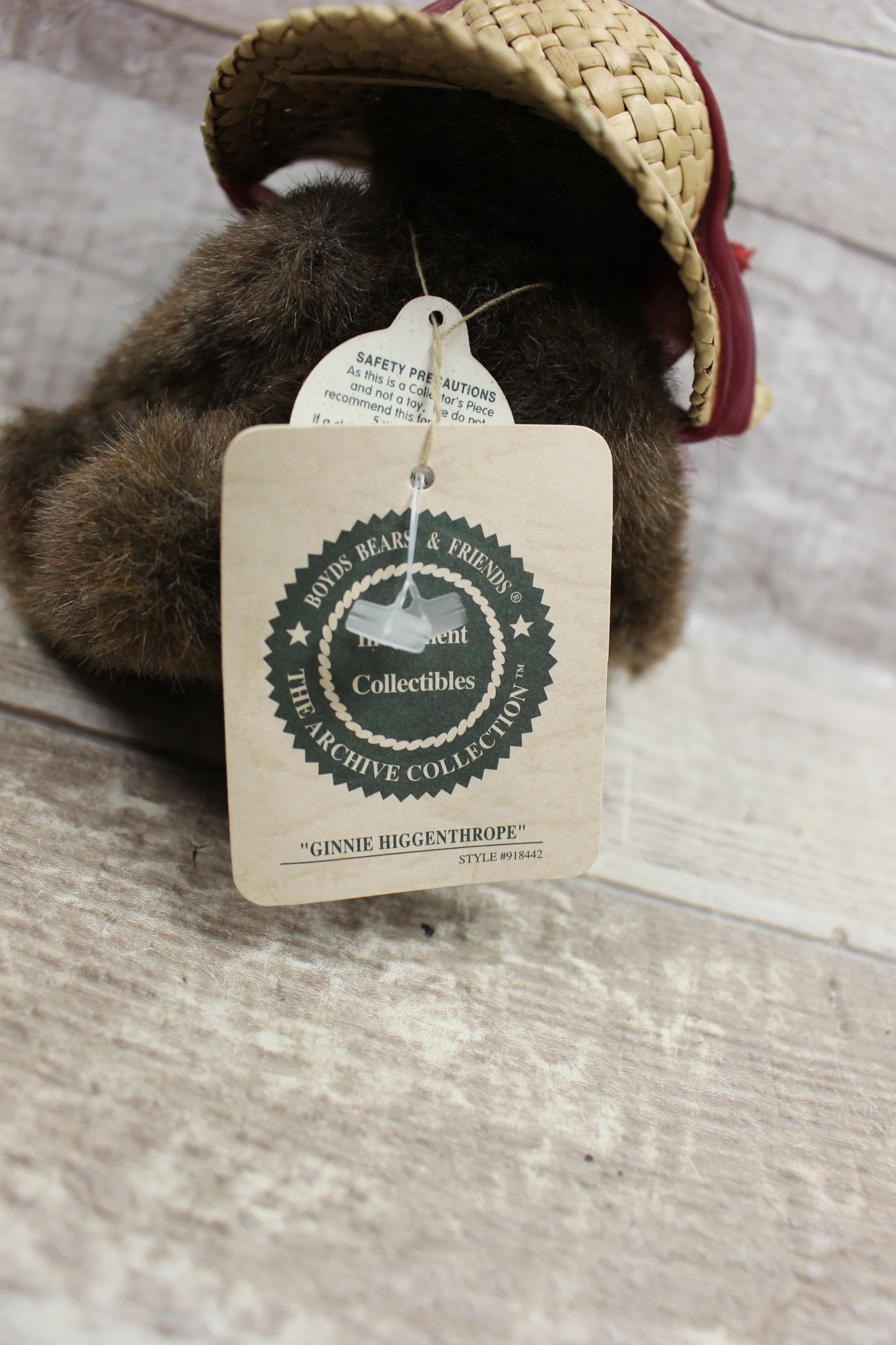 Boyd's Bears and Friends Ginnie Higgenthrope Stuffed Bear -New - Image 3