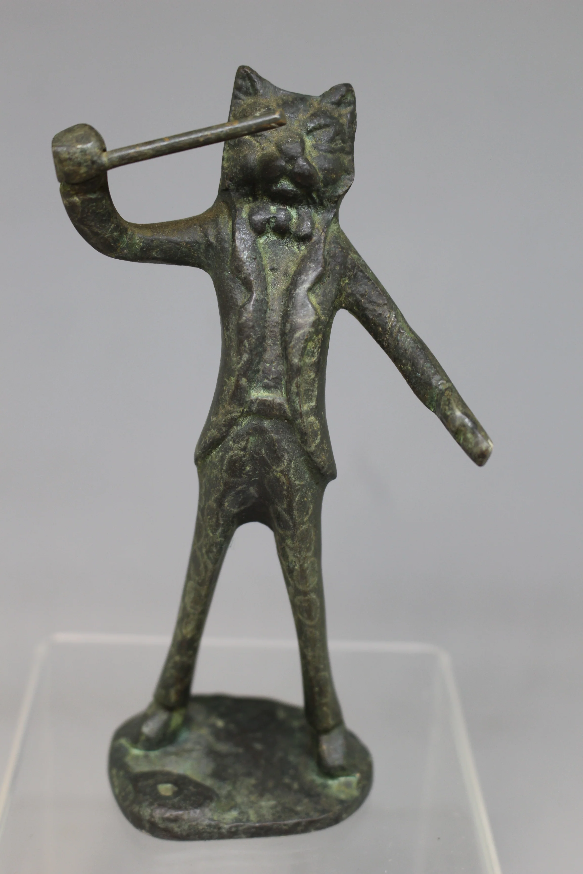 Brass Cat Band Statues - Set of 4 - 5-3/8" Tall - Used - Image 4