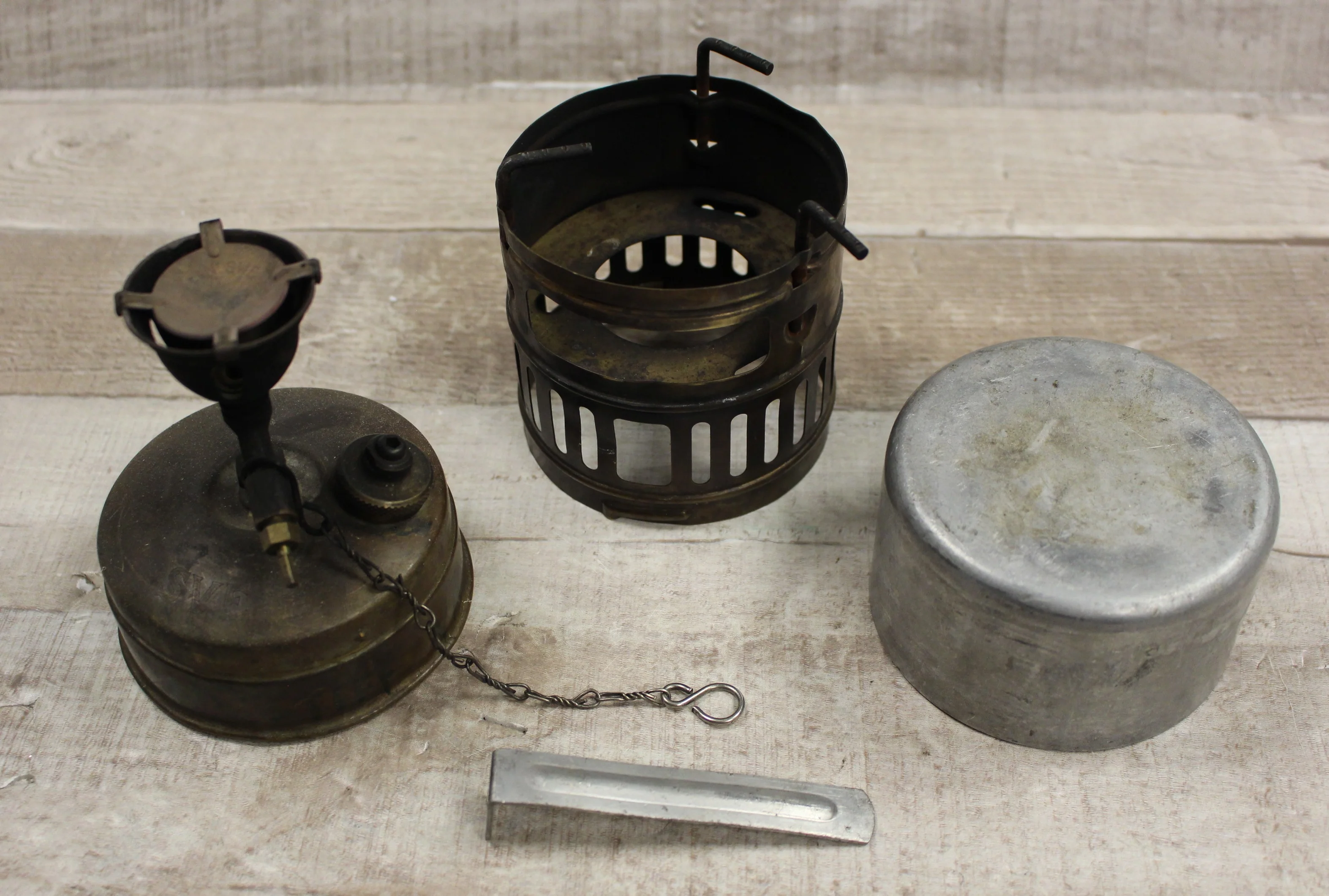 Brass Swedish Benzoline Lamp Petrol Essence Bensin Vintage Camp Stove (#1) -Used