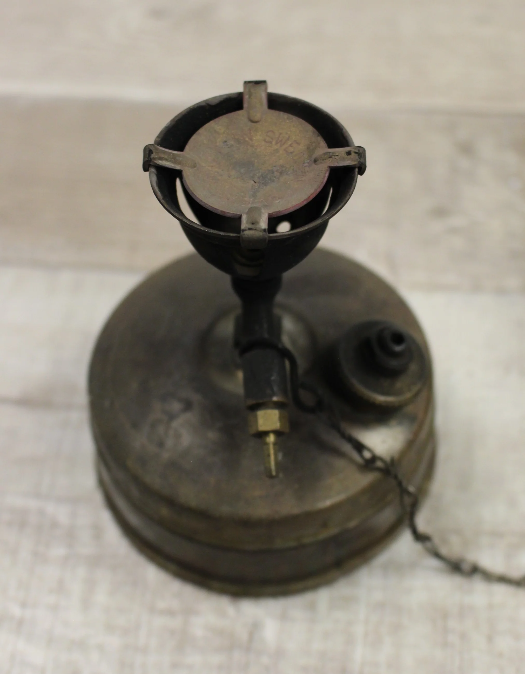Brass Swedish Benzoline Lamp Petrol Essence Bensin Vintage Camp Stove (#1) -Used - Image 2