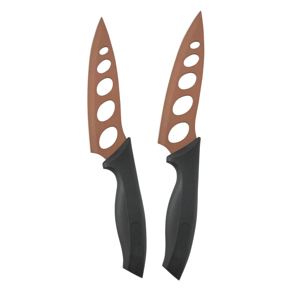 Bridgeland Copper Knife - 9" No-Sharpening Stainless Steel - 2 Pack - New