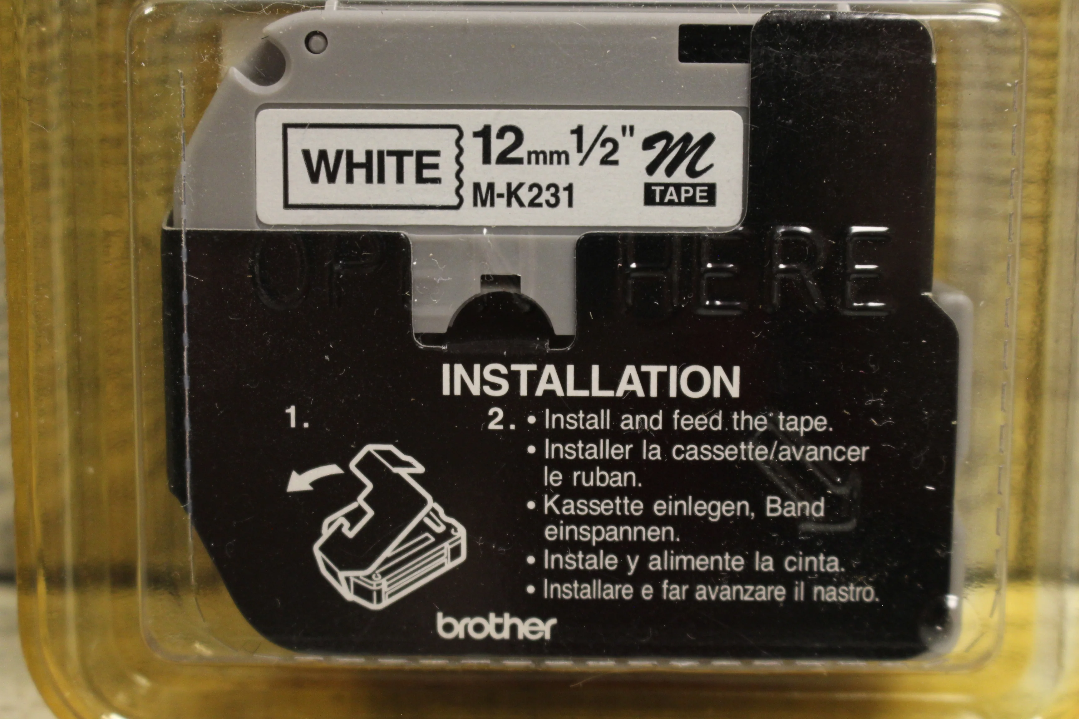 Brother P-touch M-231 Tape - 1/2" wide - New - Image 3
