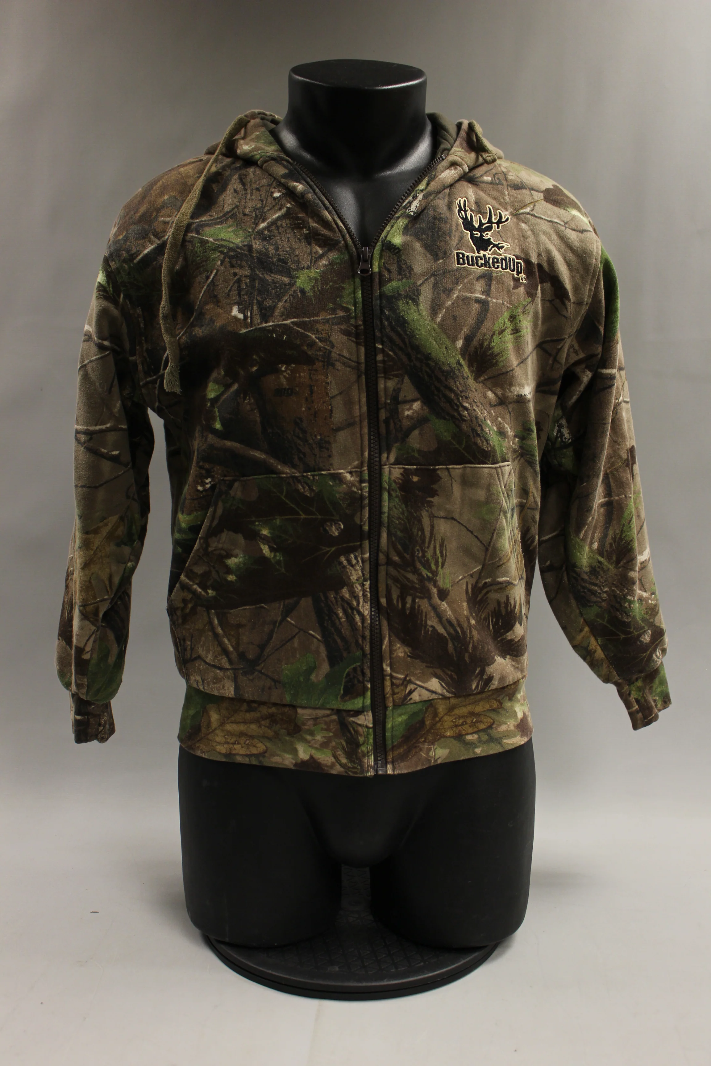 BuckedUp Clothing Zip Up Unisex Jacket Size Small -Used