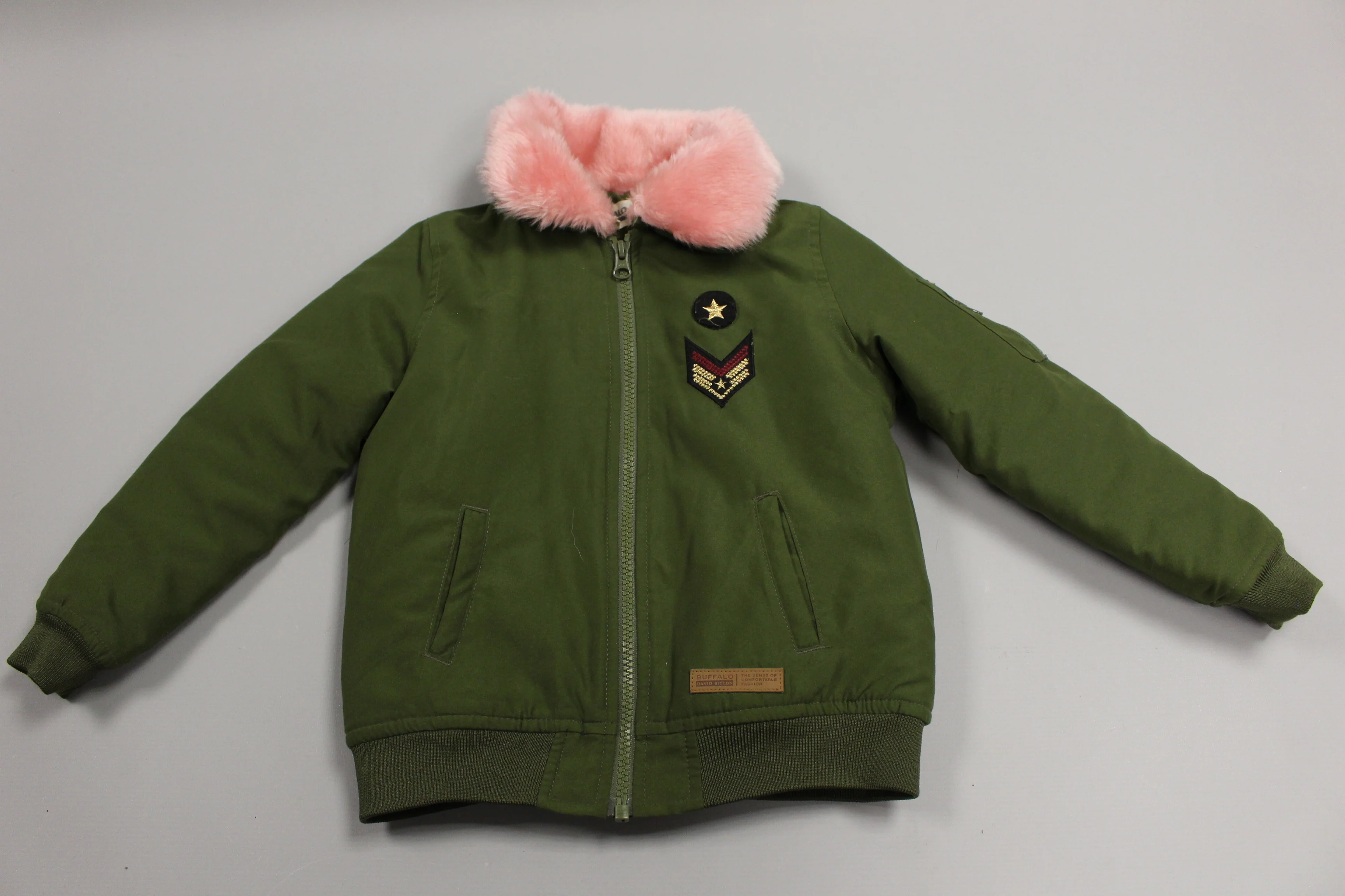 Buffalo David Bitton Girls Military Jacket, Size: 4T