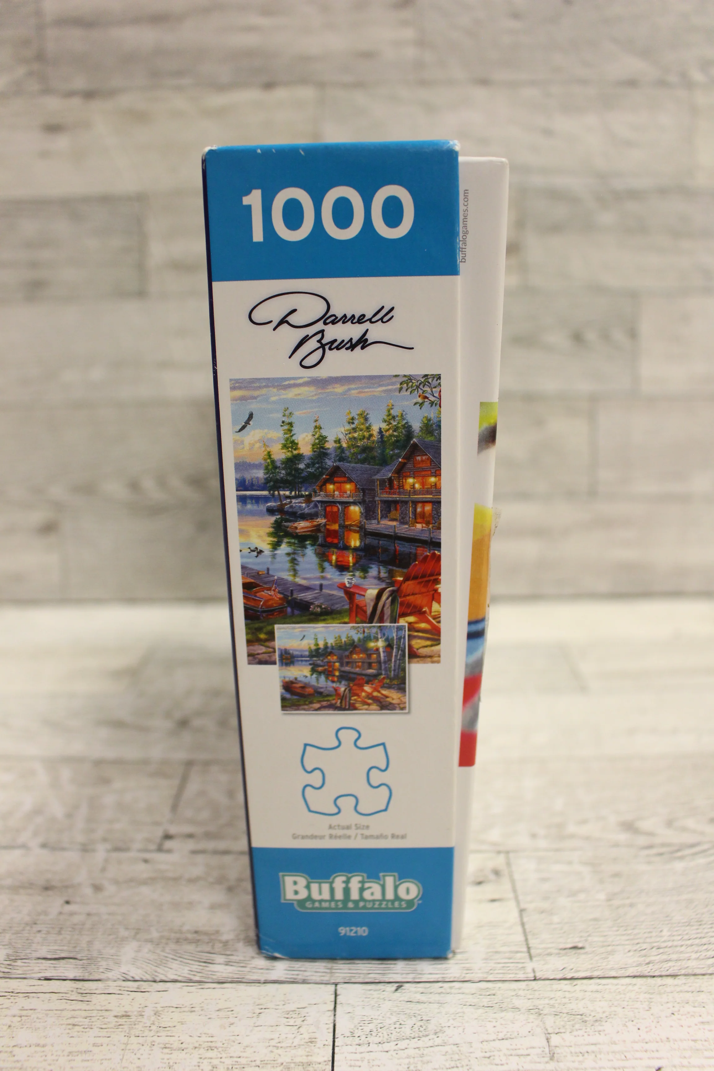 Buffalo Games Darrell Bush LOON LAKE 1000 Piece Puzzle - 26.75" x 19.75" - Used - Image 2