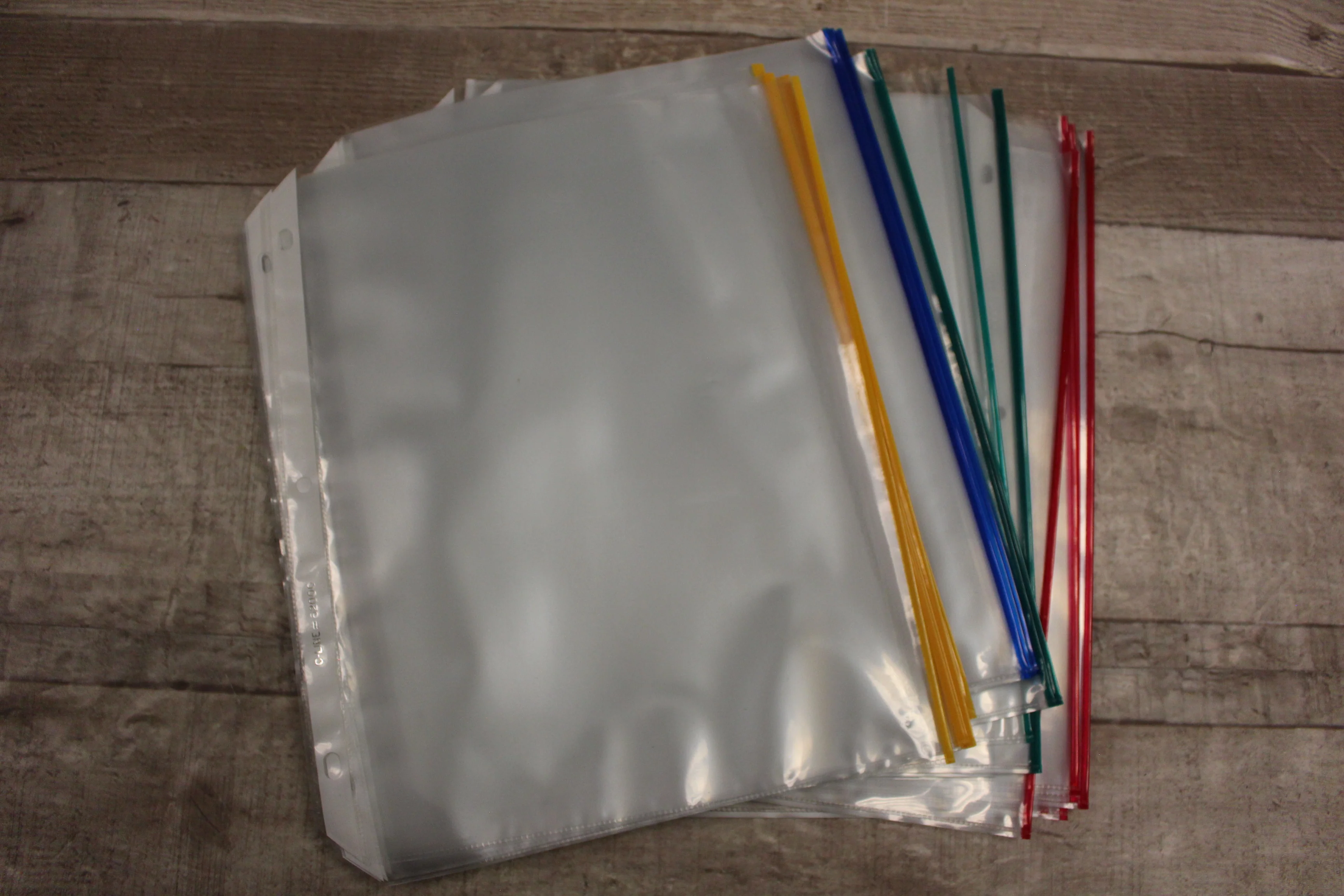 C-Line Products Top Loading Colored Edged Sheet Protectors Pack Of 15 -New - Image 2