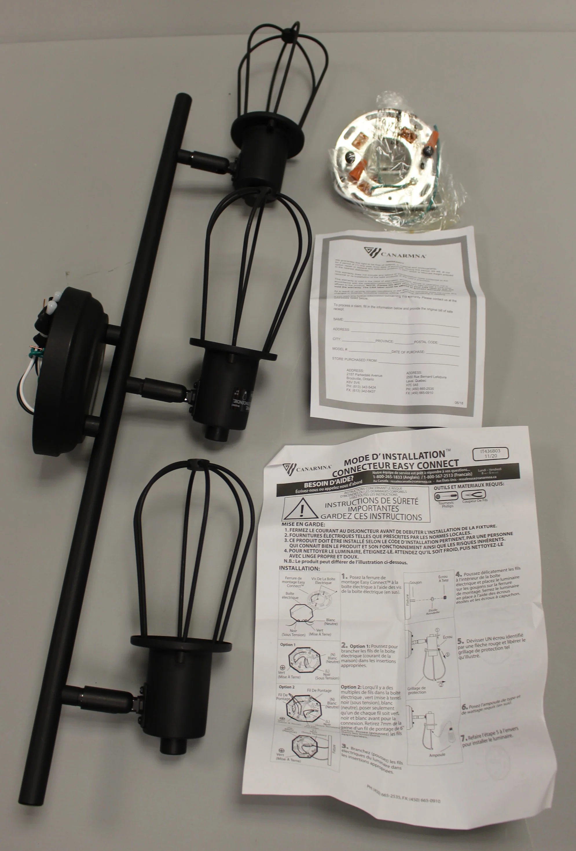 Canarm Bastian 3-Light Track Lighting - Oil Rubbed Bronze - Image 2