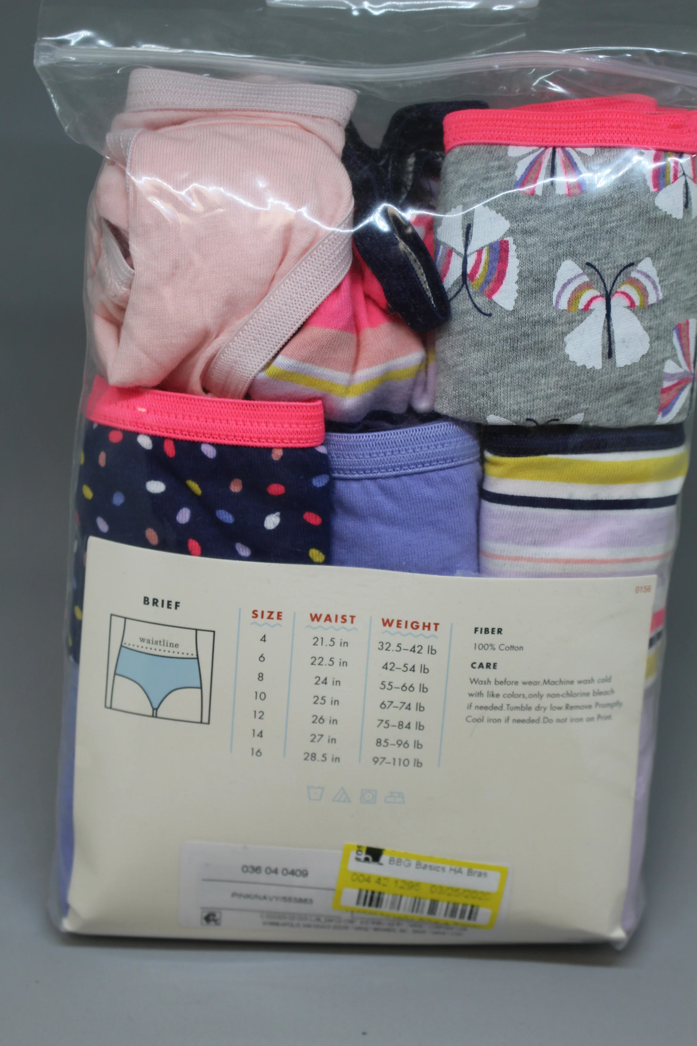 Cat & Jack Briefs 10 Pack Size 14 - Image 2