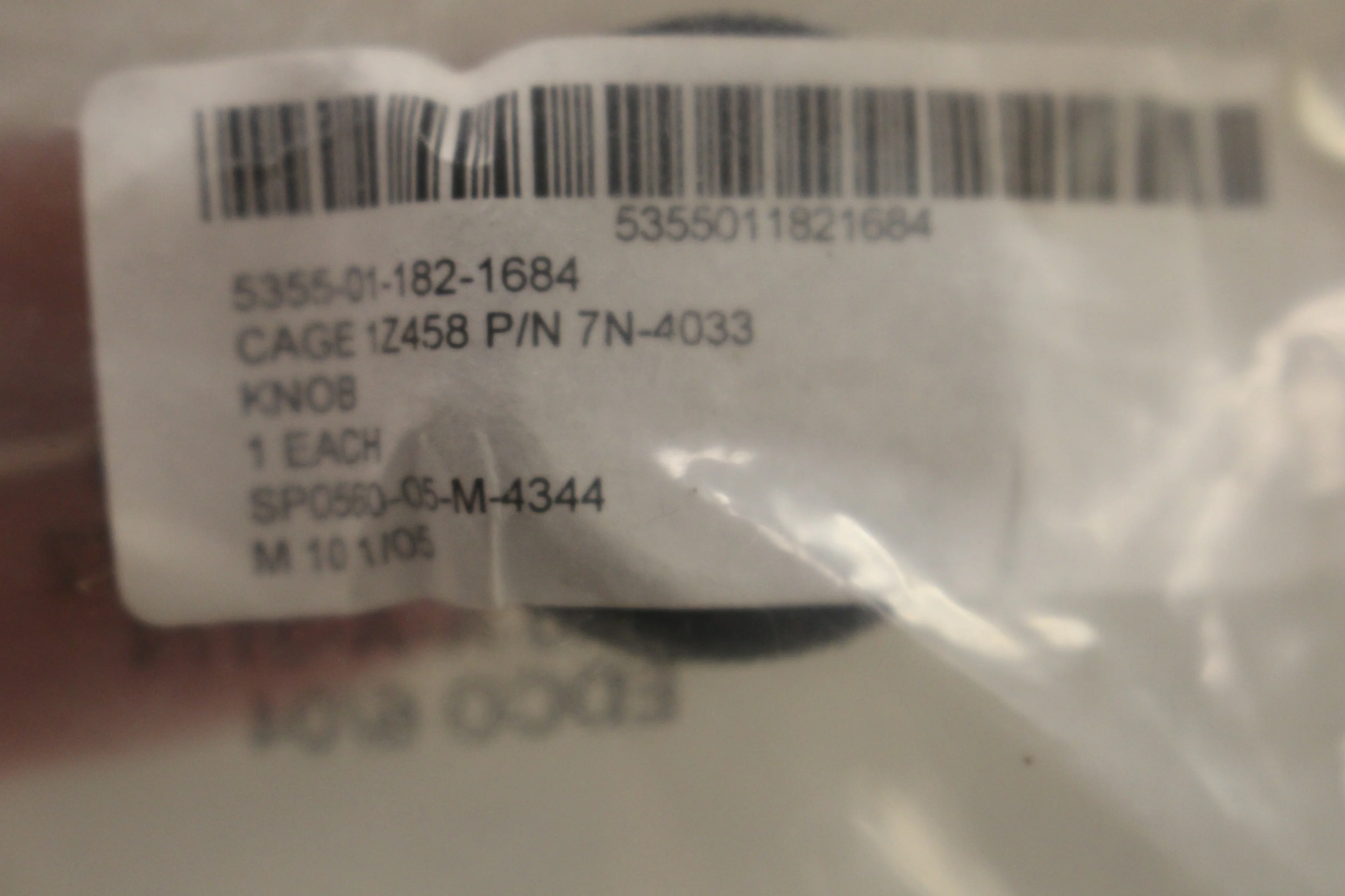 Caterpillar Knob - 5355-01-182-1684 - P/N 7N4033 - New - Image 3