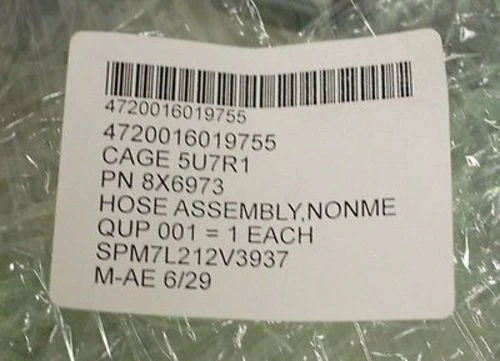 Caterpillar Medium Pressure Hydraulic Hose Assembly PN 8X-6973, 4720-01-601-9755 - Image 2