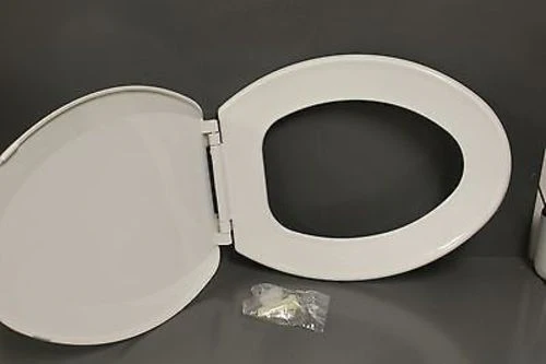 Centoco Solid Plastic Seat for Elongated Bowl, Box of 6, White, NEW! - Image 2