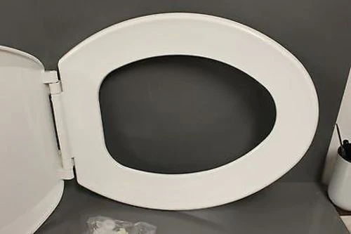 Centoco Solid Plastic Seat for Elongated Bowl, Box of 6, White, NEW! - Image 3
