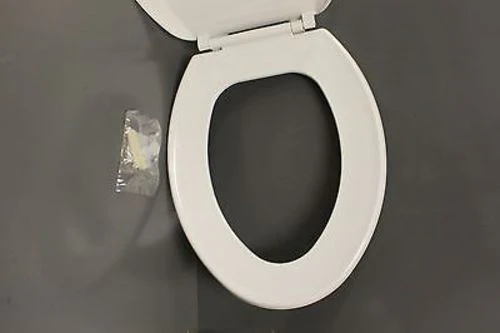 Centoco Solid Plastic Seat for Elongated Bowl, Box of 6, White, NEW! - Image 4