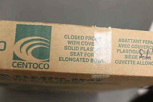 Centoco Solid Plastic Seat for Elongated Bowl, Box of 6, White, NEW! - Image 7