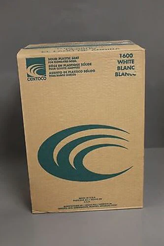 Centoco Solid Plastic Seat for Elongated Bowl, Box of 6, White, NEW! - Image 9