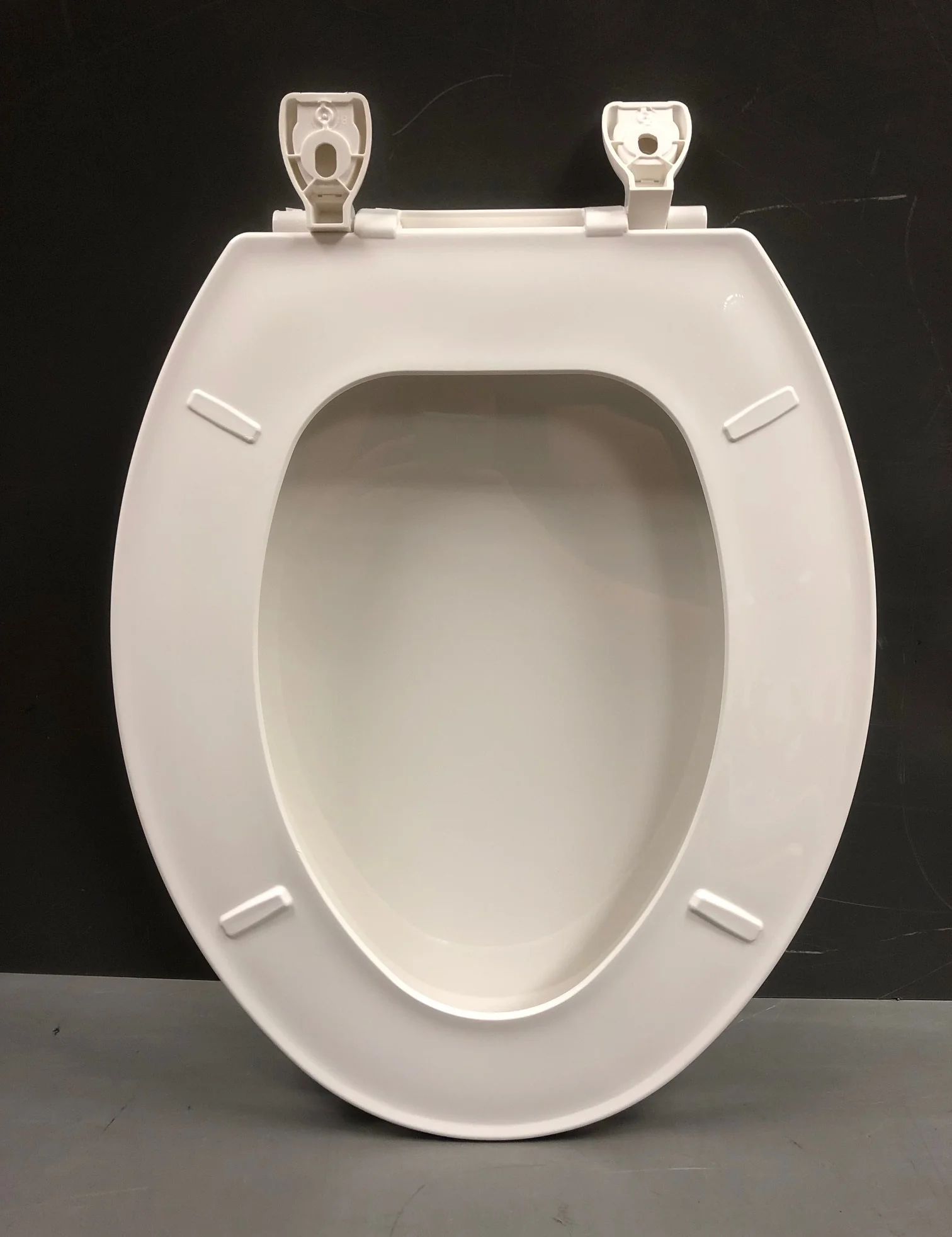 Centoco Solid Plastic Toilet Seat for Elongated Bowl - White - 1600 - New - Image 3