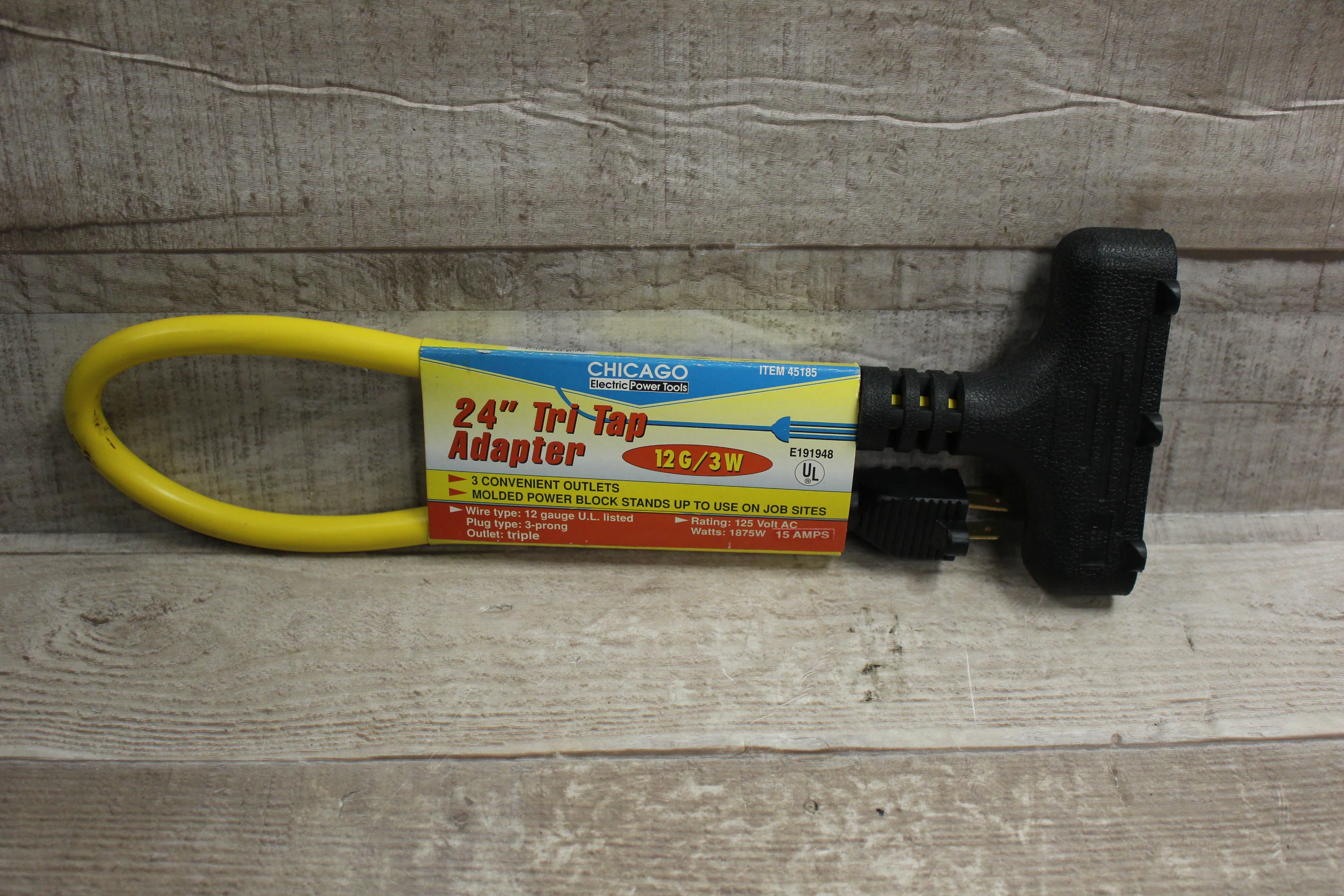 Chicago Electric Power Tools 24" Tri Tap Adapter -New - Image 2