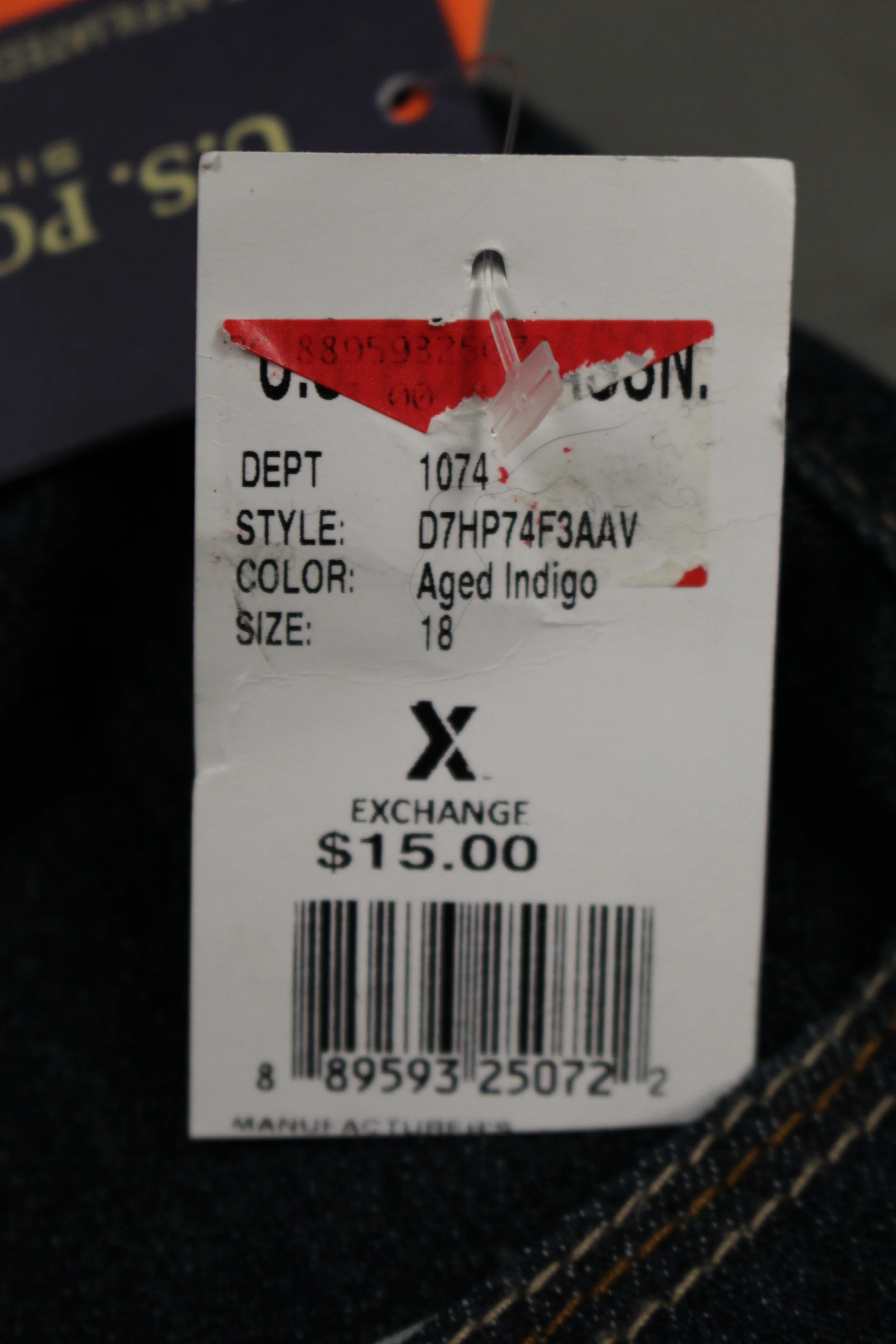 Children's Classic US Polo Assn Five Pocket Flag Jean - Straight Fit - Size: 18 - New - Image 8