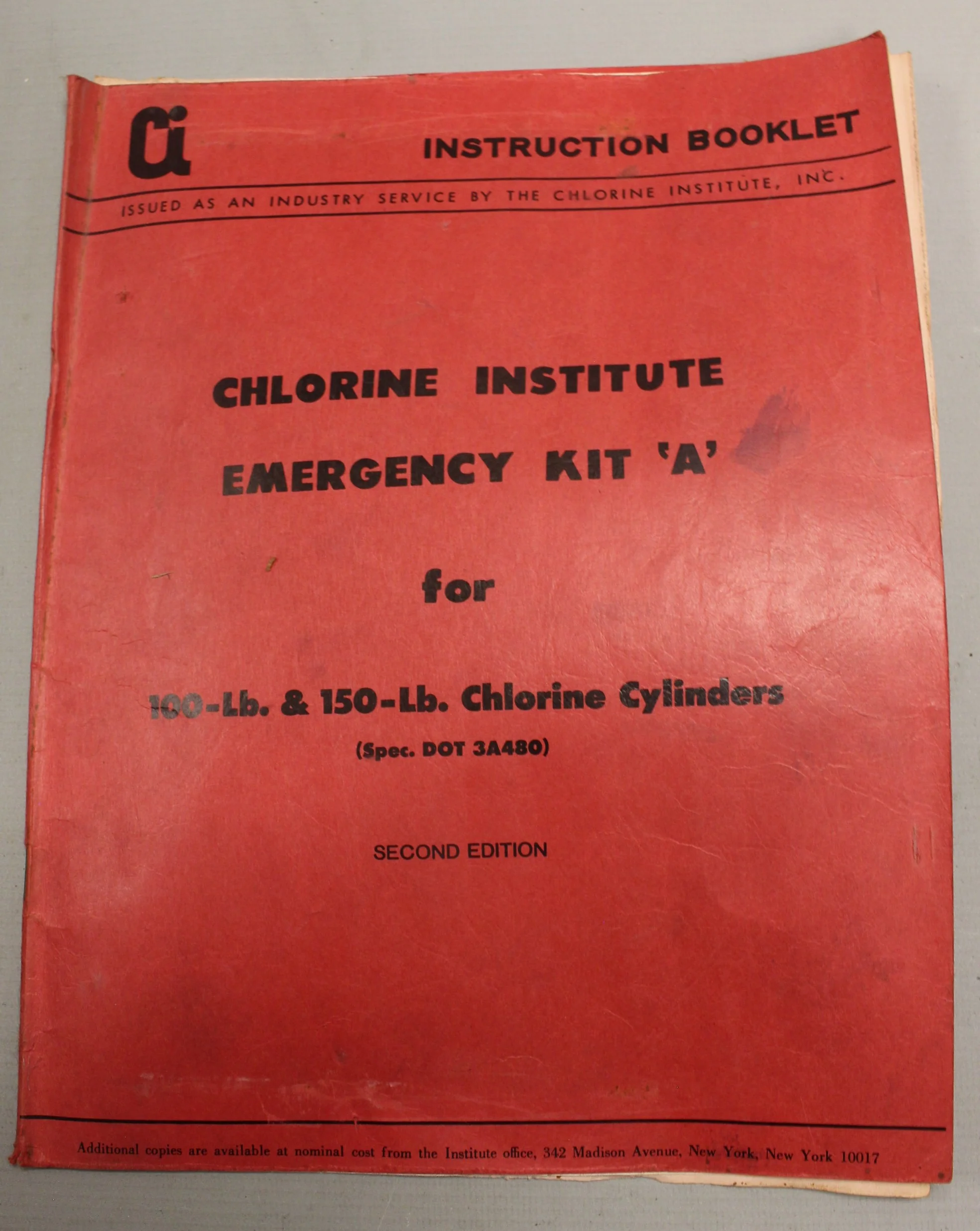 Chlorine Institute Emergency Kit "A" for 100 & 150 lb Cylinders Box Case - Image 6