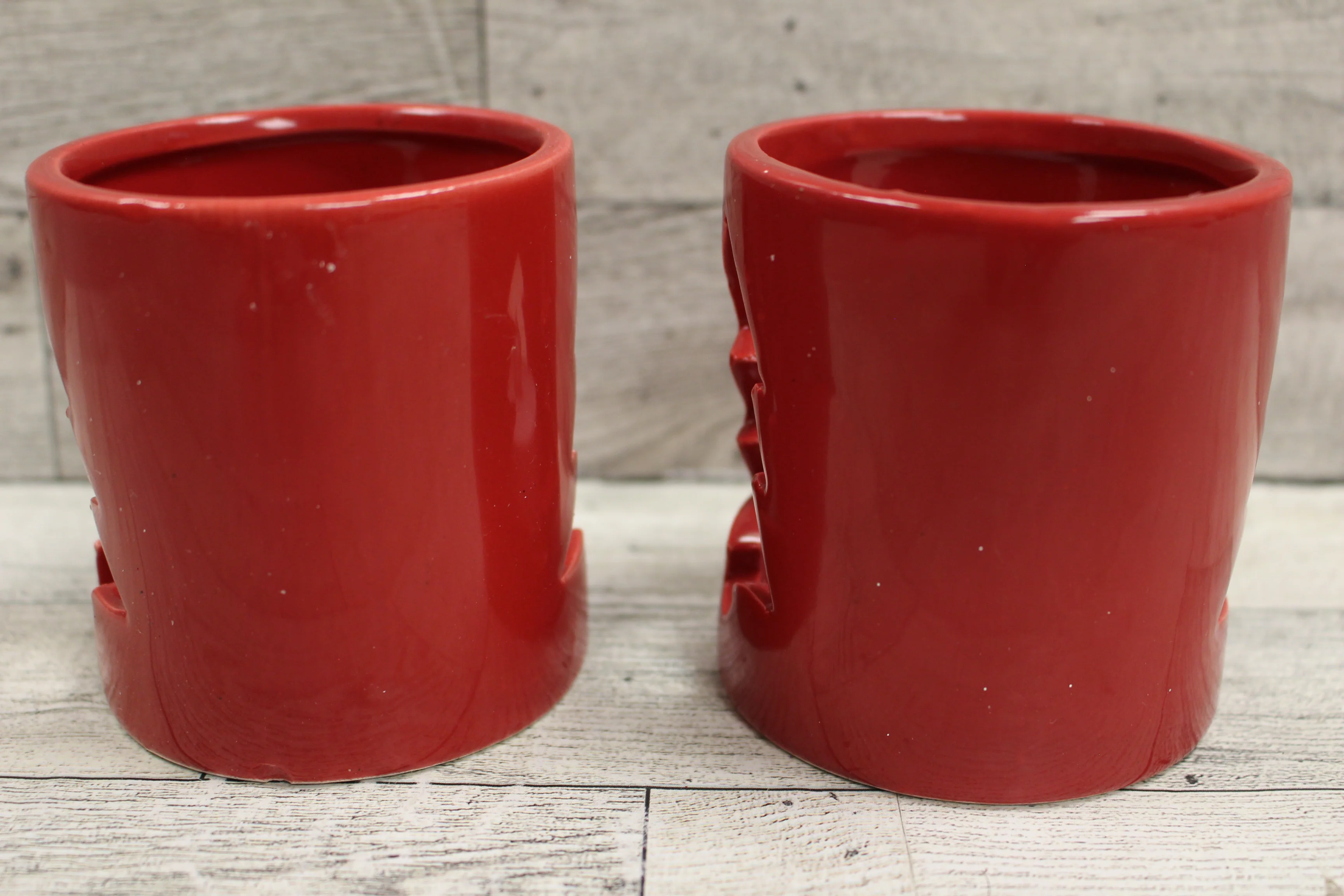 Christmas Ceramic Tree Candle Holders - Set of 2 - Used - Image 3