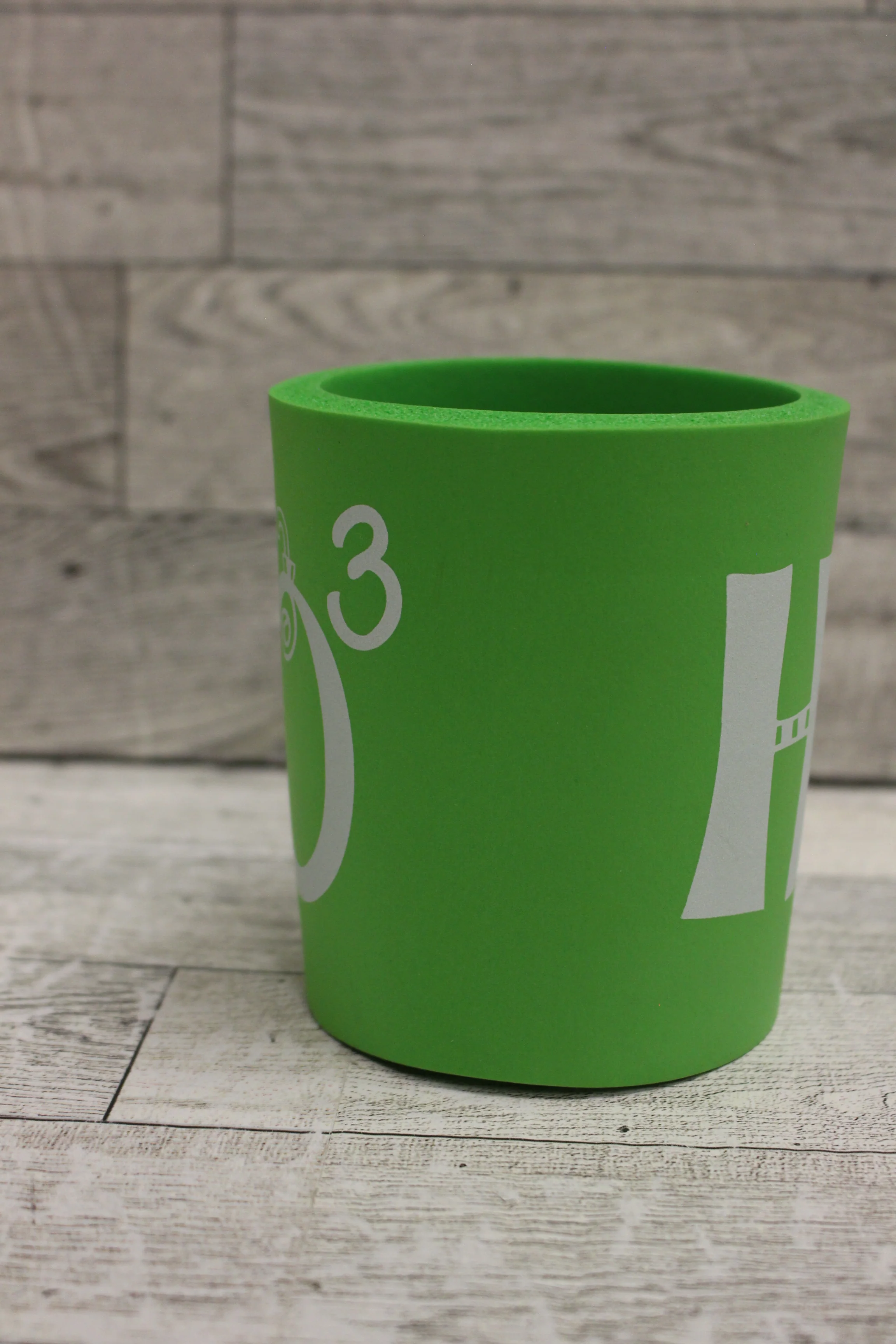 Christmas HO 3 Can Coozie - Lime Green - New - Image 5