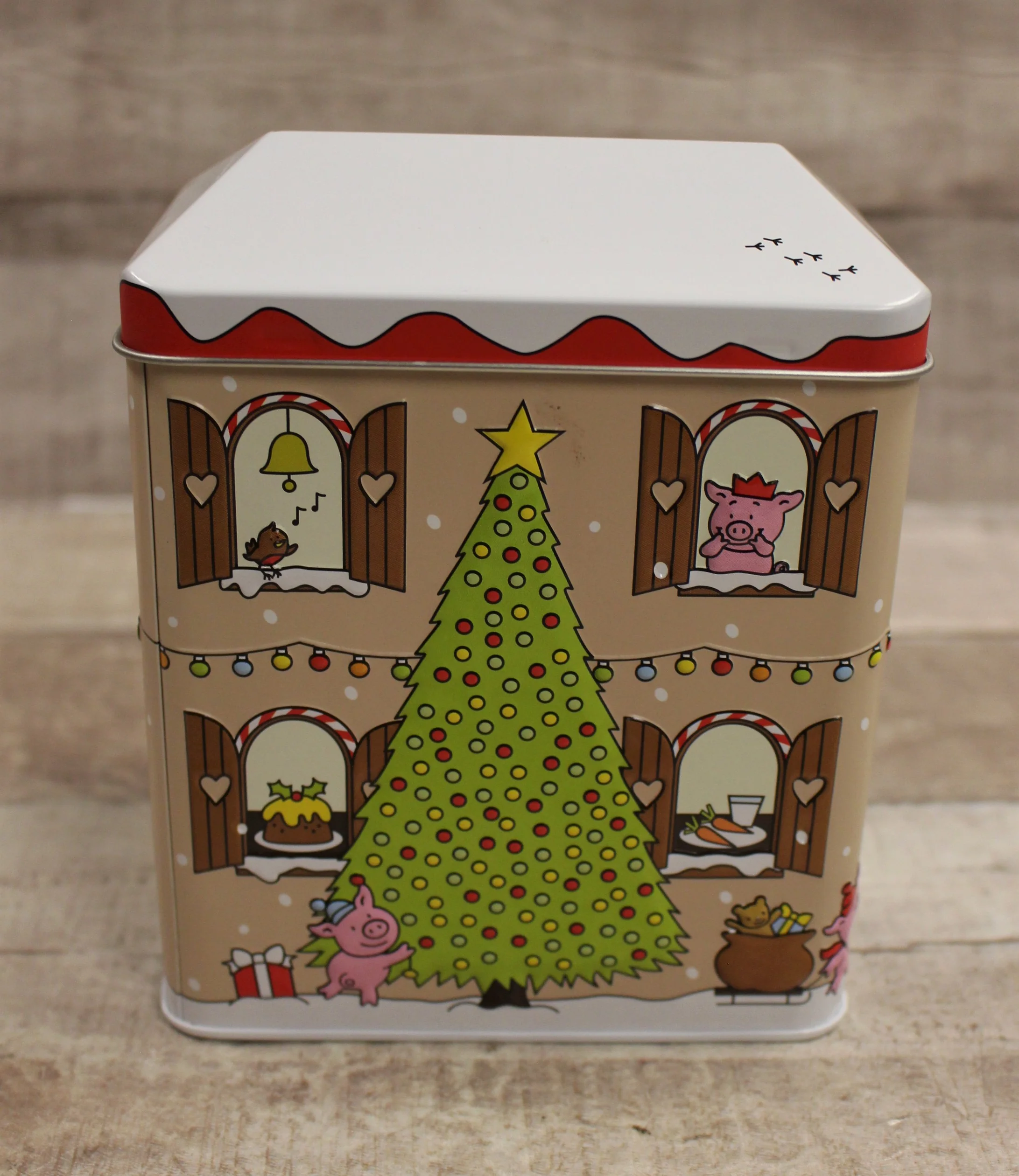 Collectable Christmas Percy Pig Biscuit Tin (Empty) - New - Image 2