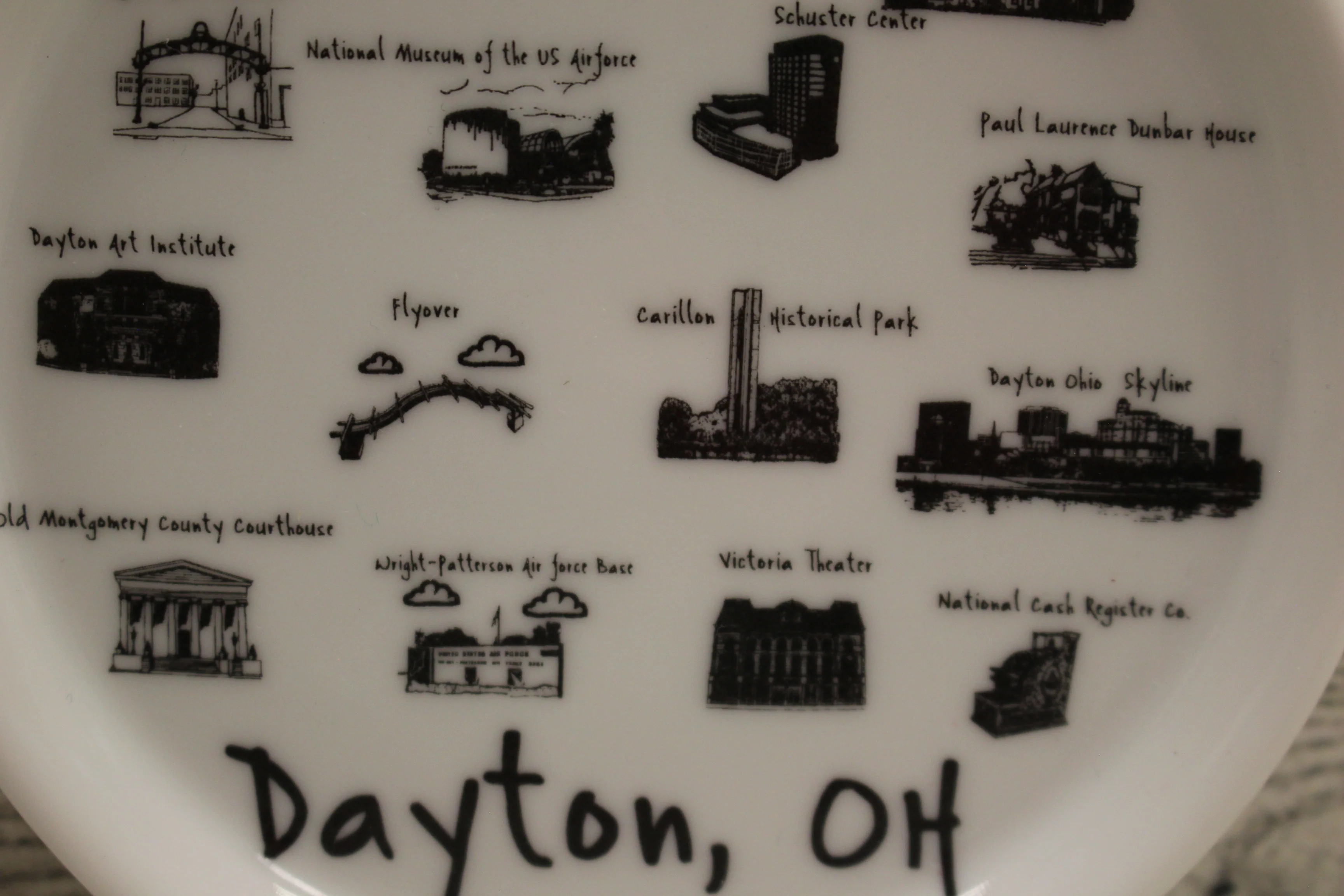 Collectible "Dayton Ohio" Ceramic Coaster - Used - Image 5
