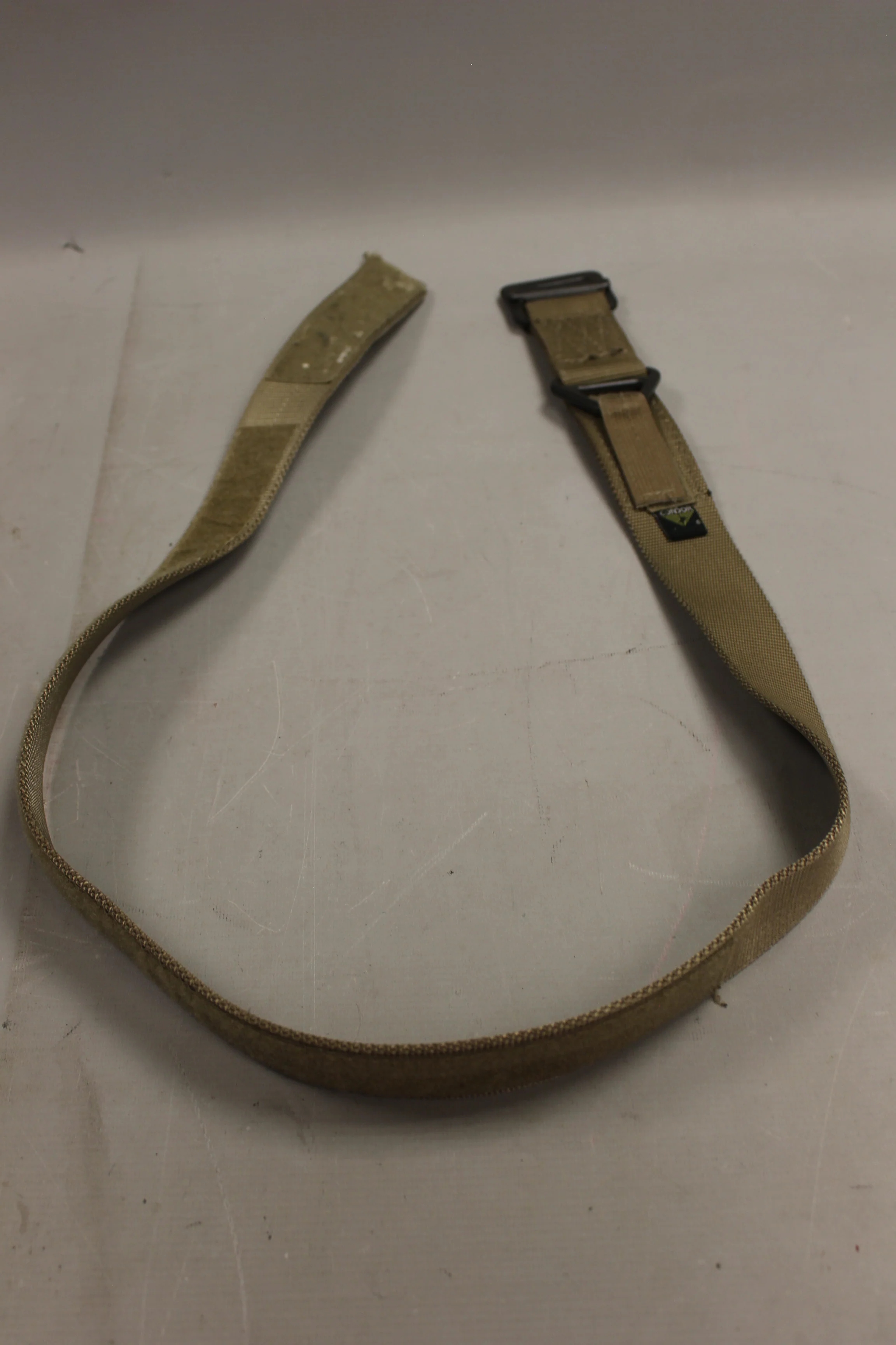 Condor Tactical Nylon Webbing Rigger Belt - Length: 48"- Tan - Used