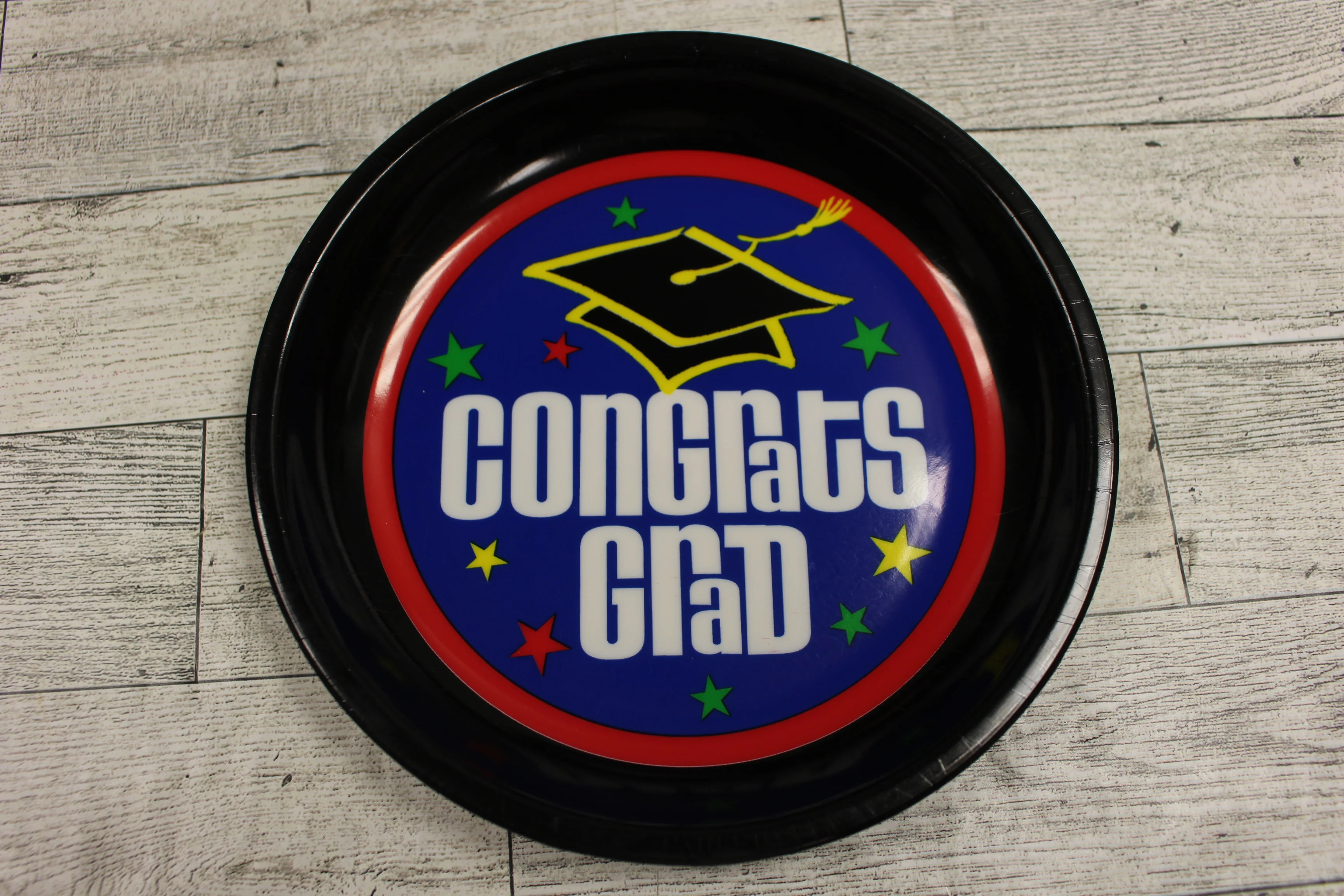 Congrats Grad 6.5" Trays - Pack of 3 - Graduation Parties - Used - Image 2