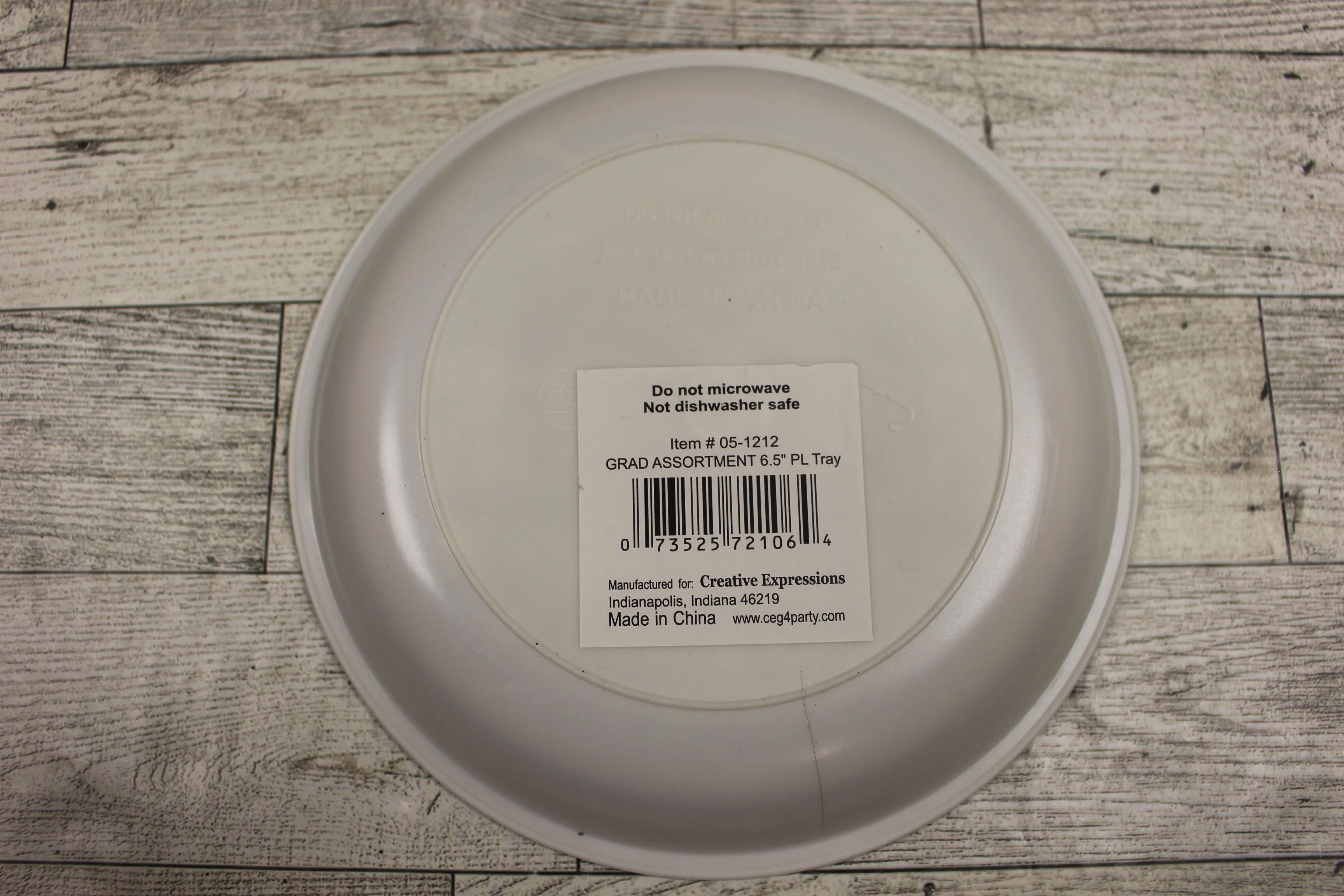 Congrats Grad 6.5" Trays - Pack of 3 - Graduation Parties - Used - Image 3