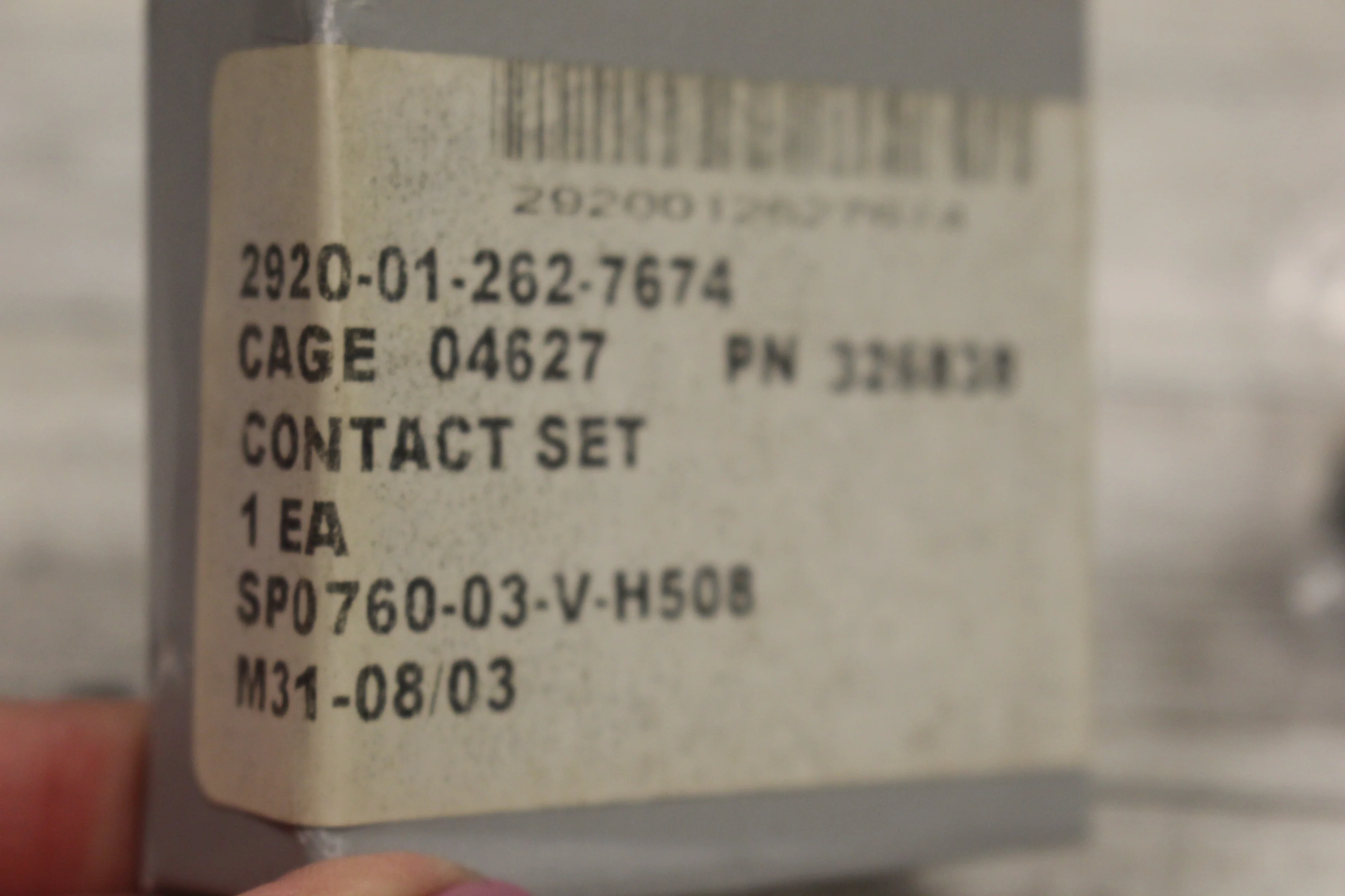 Contact Set, Distributor - 2920-01-262-7674 - P/N 326838 - New - Image 2