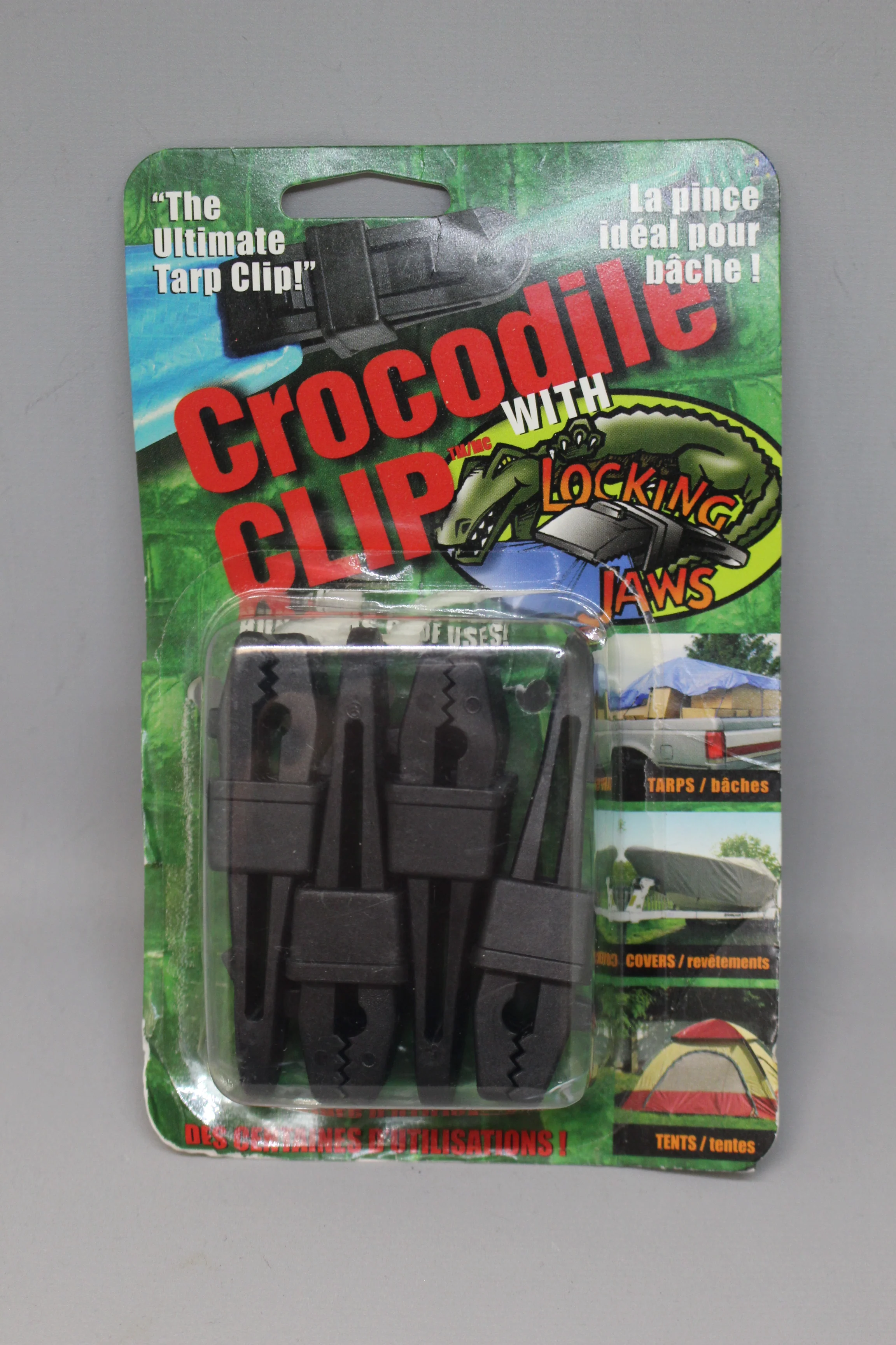 Crocodile Clip with Locking Jaws - Tarp Clip - New