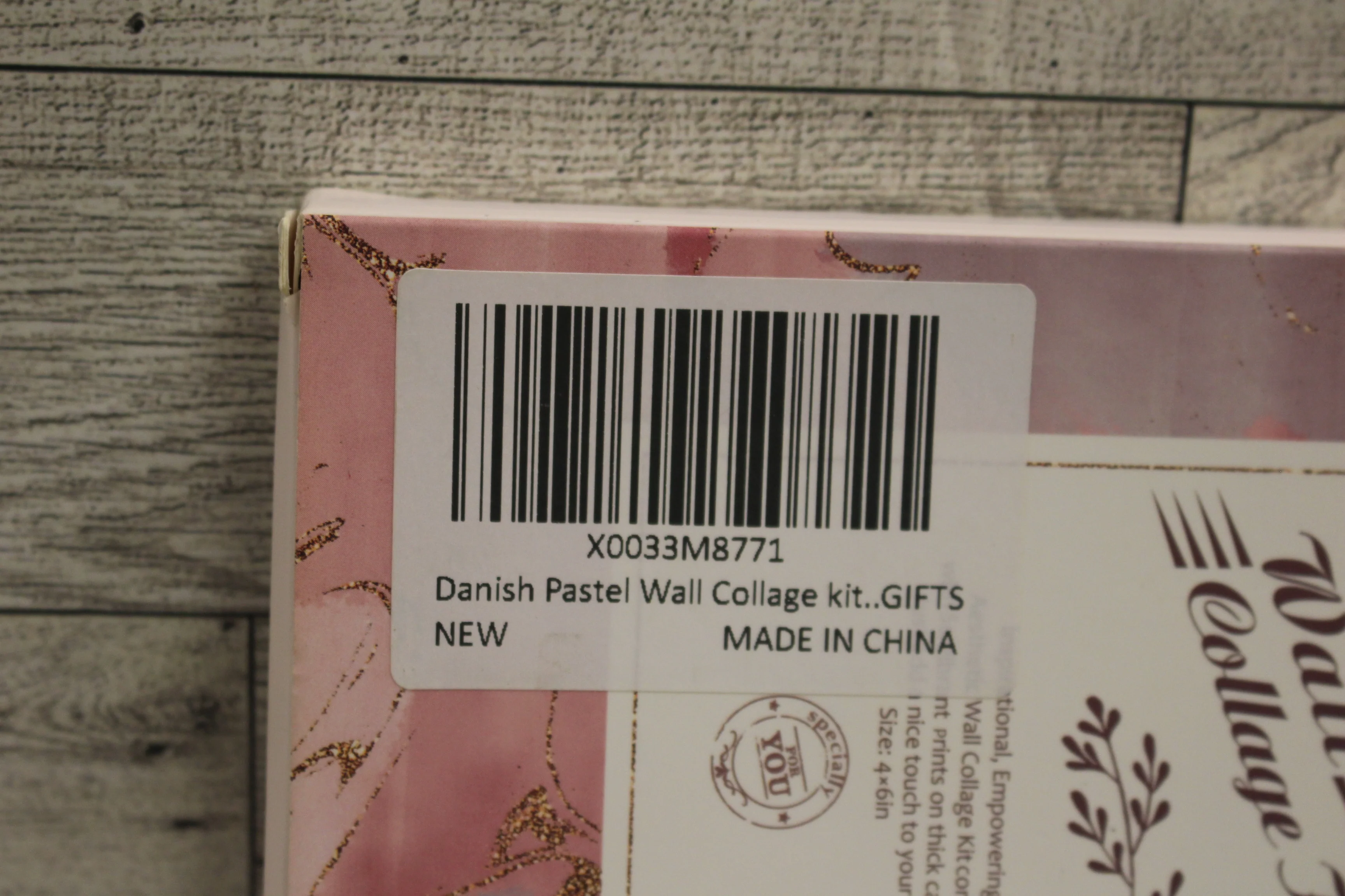 Danish Inspirational Wall Collage Kit - 6" x 4" - New - Image 3
