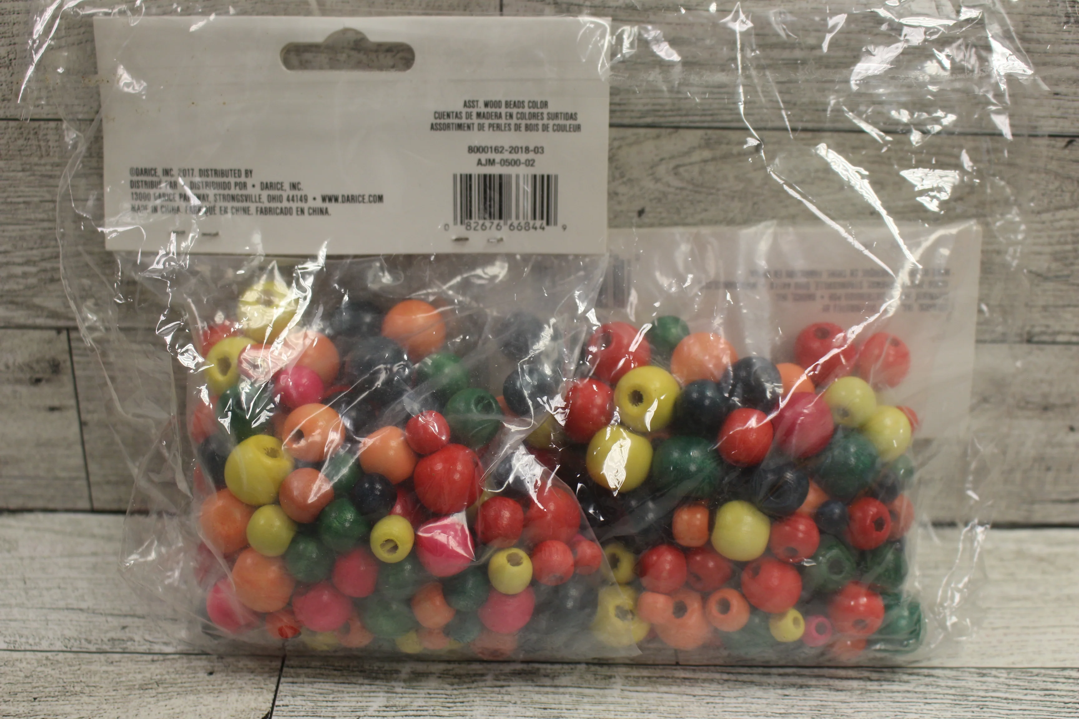 Darice Wood Bead Mix - 2 packs of 150 - New - Image 2