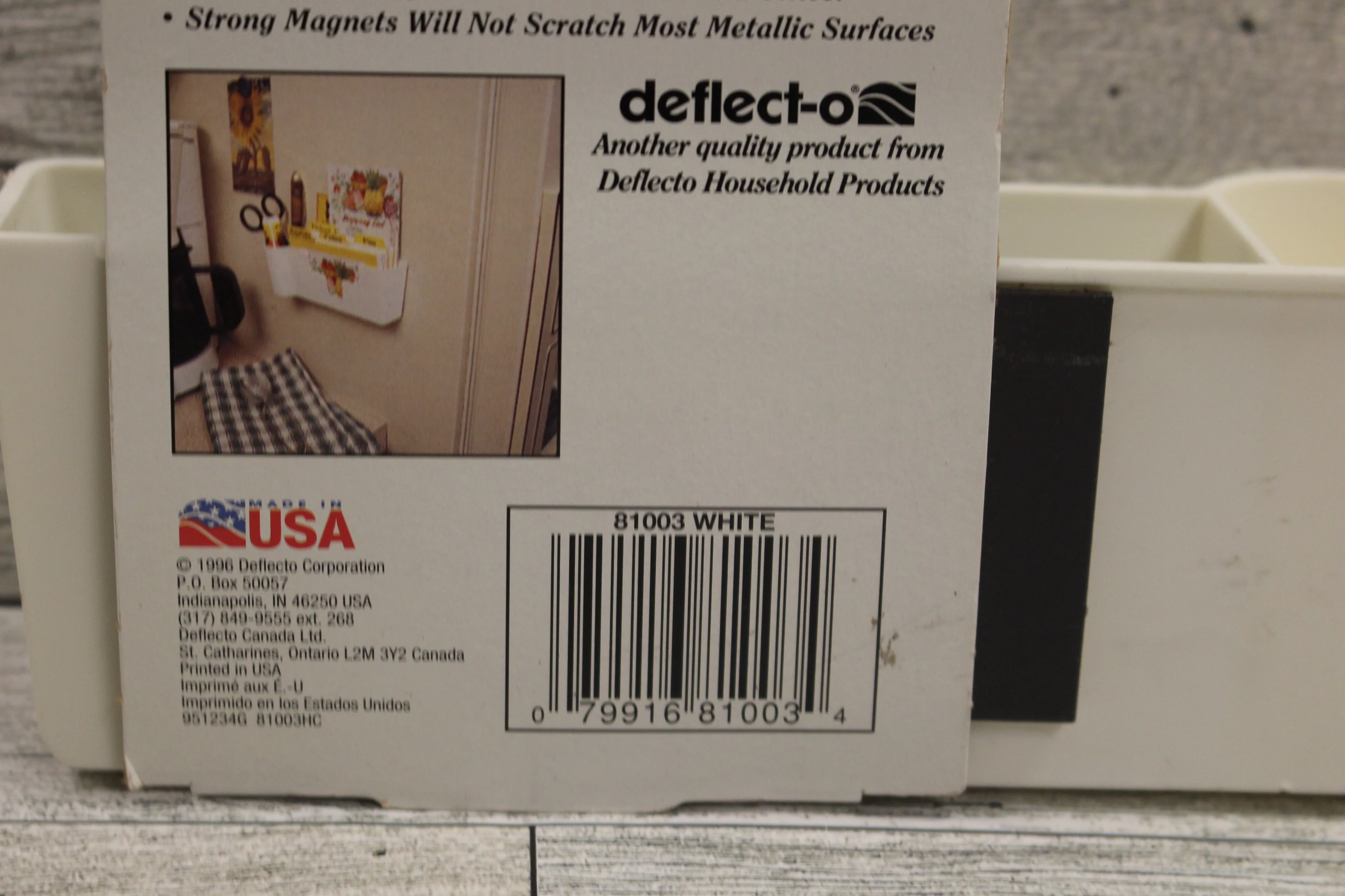 Deflect-o Magnetic Organizer - #81003 - White - New - Image 3