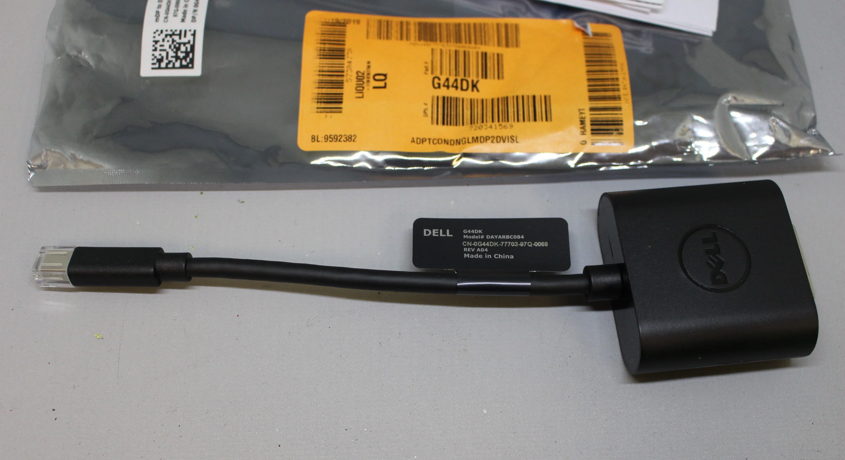 Dell Mini Display Port mDP to DVI Adapter Cable - G44DK DAYARBC084 - New - Image 2