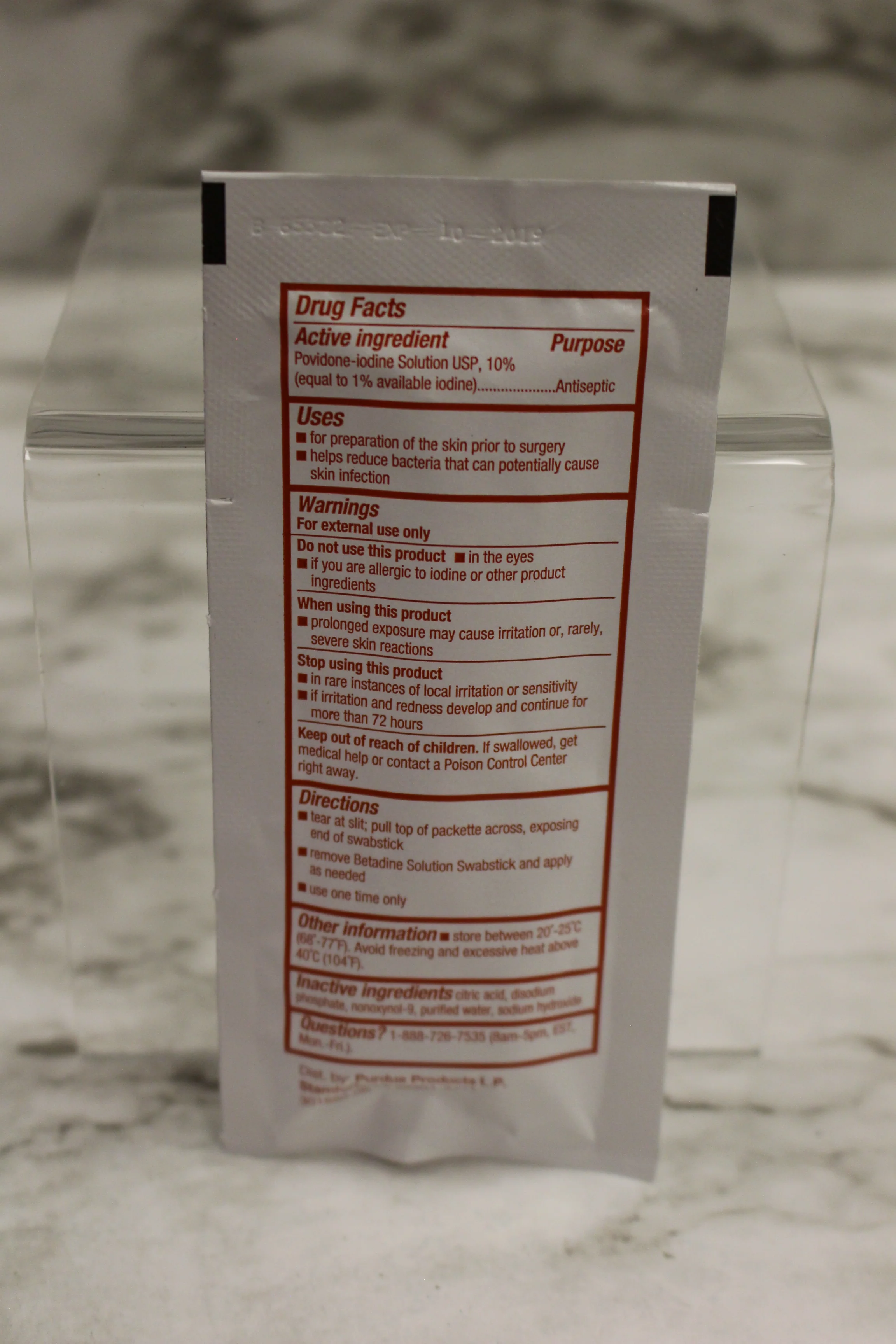 Disposable Betadine Solution Swabsticks - 3 Swabsticks - 6510-01-008-7917 - New - Image 2