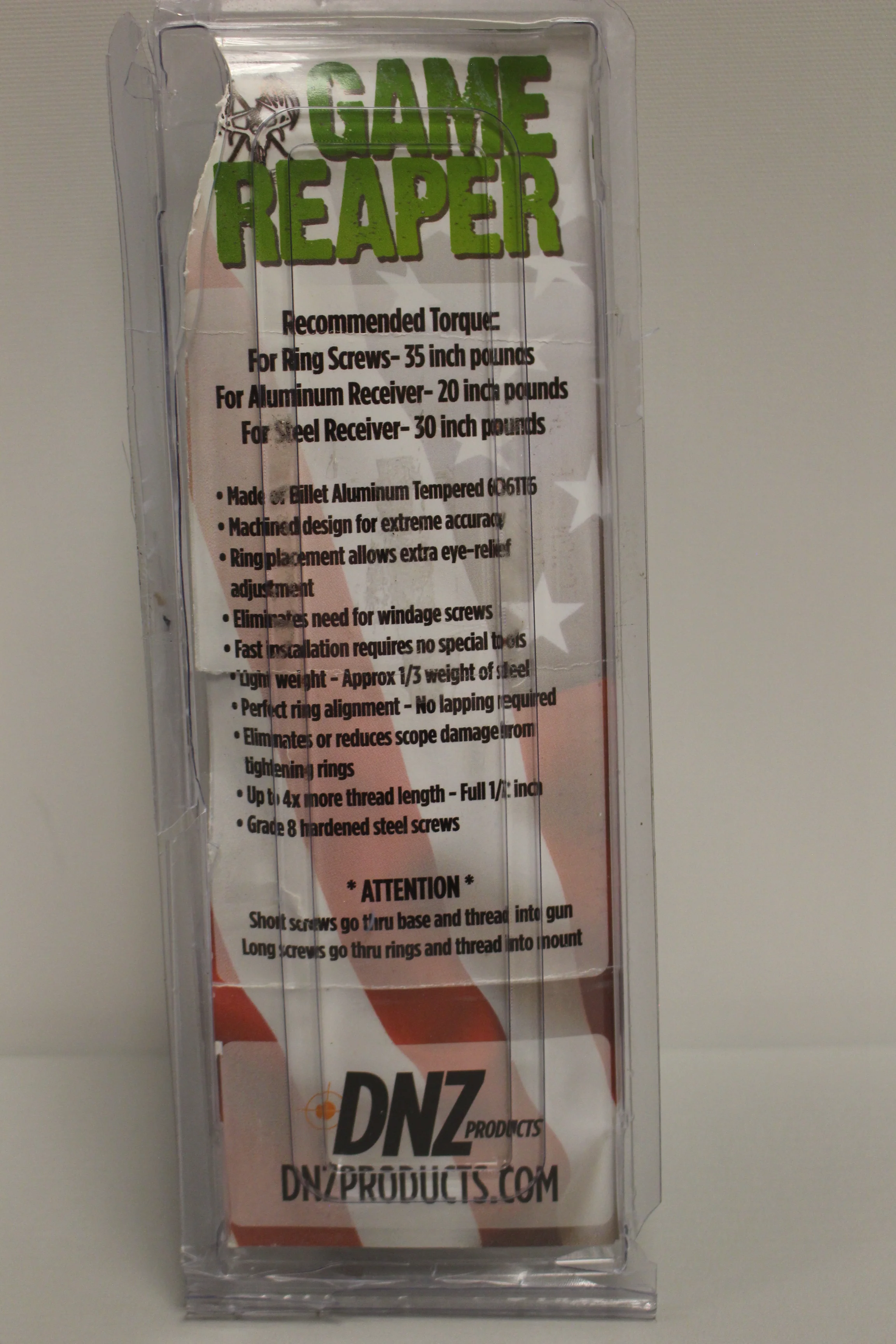 DNZ Savage Axis Edge Scope Tube - 1" - Black - New - Image 2