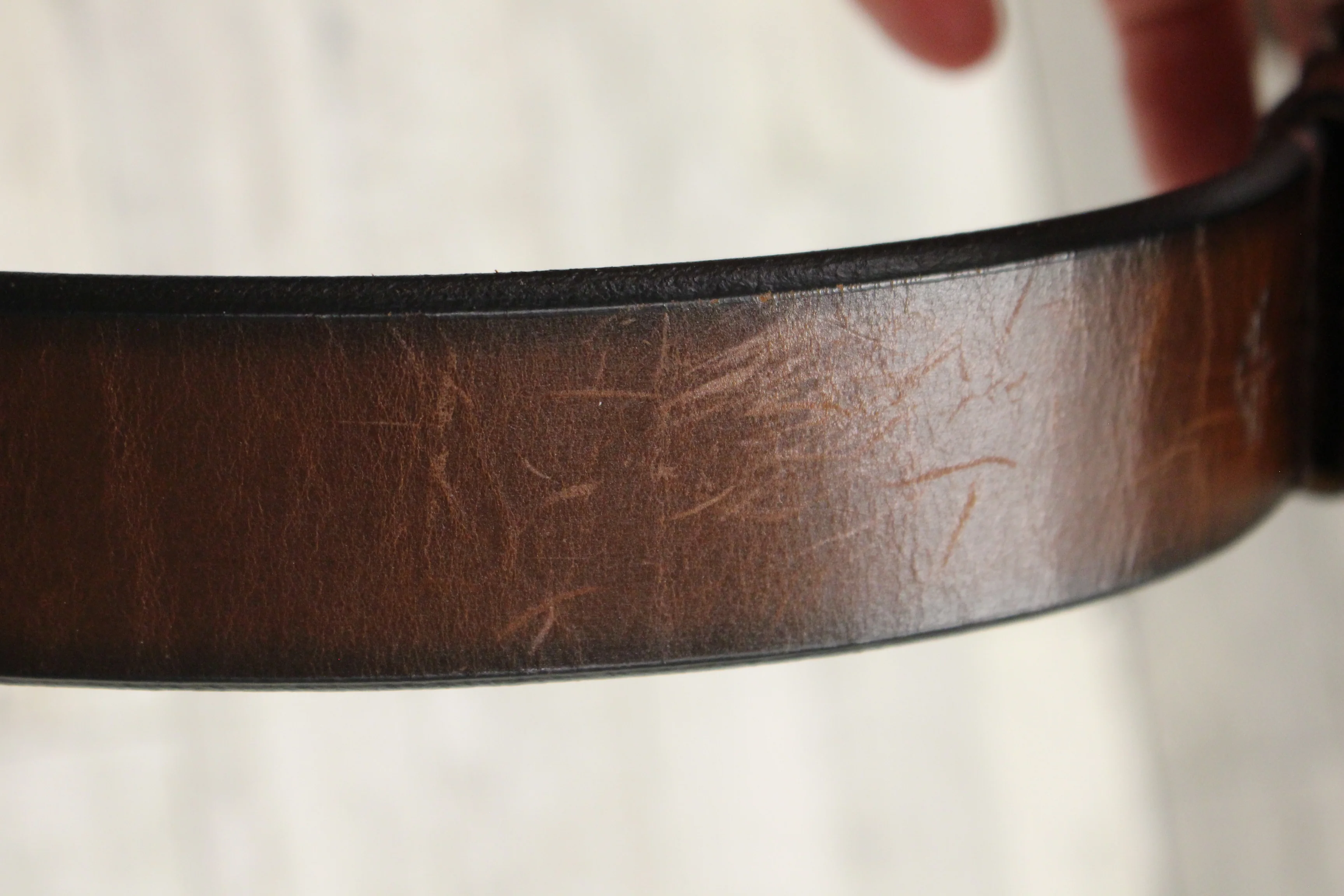 Dockers Men's Leather Brown Belt - Size: 40 - Used - Image 2