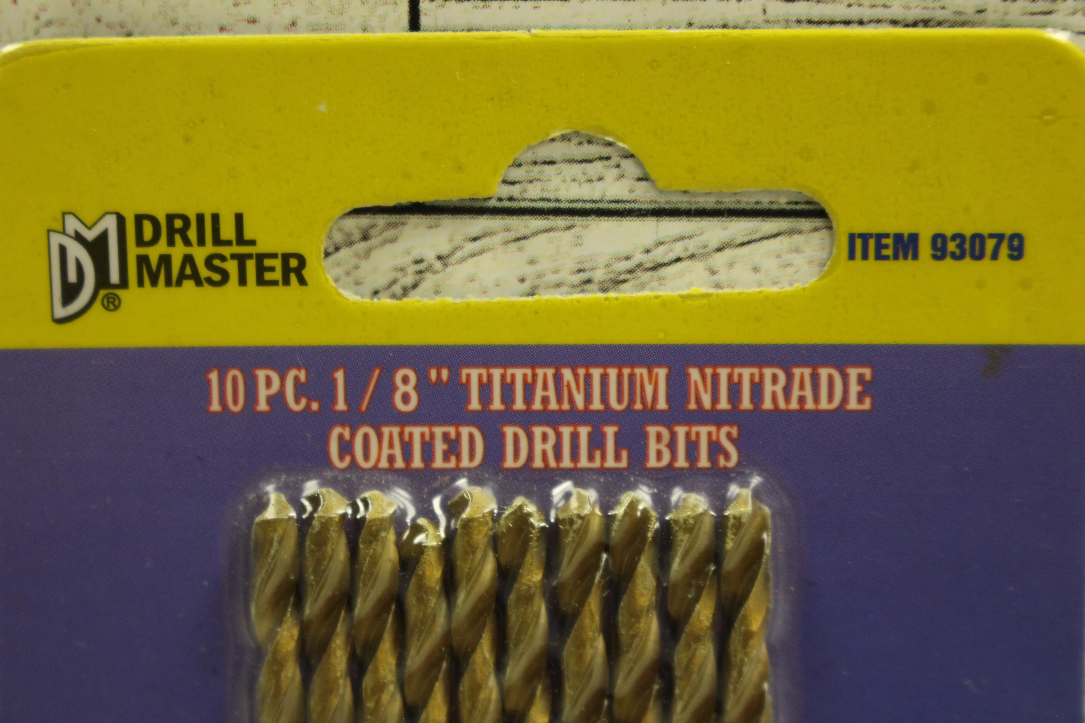 Drill Master 1/8" Titanium Nitride 10-Piece Coated Drill Bits - New - Image 2