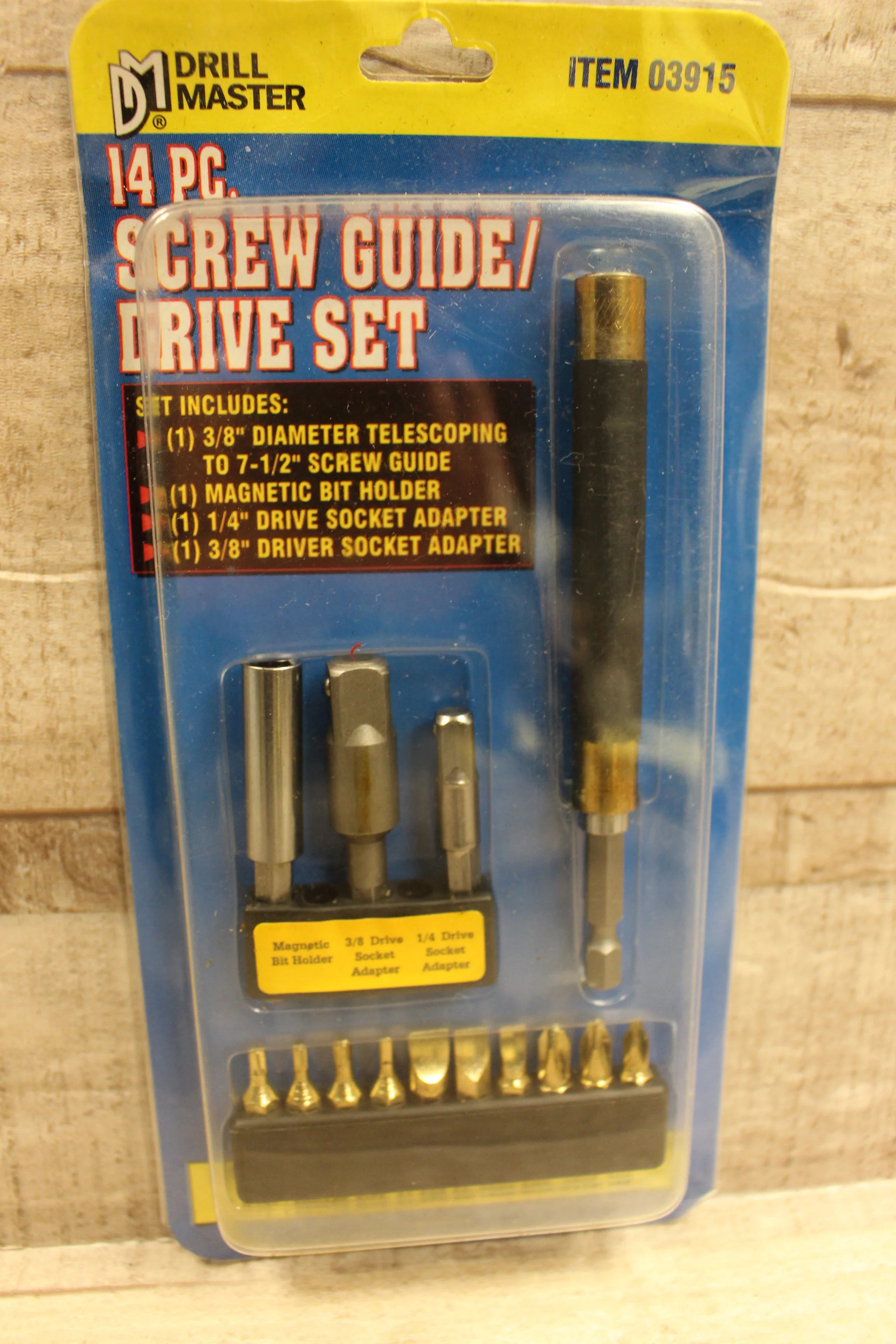 Drill Master 14-Piece Screw Guide/Drive Set - New