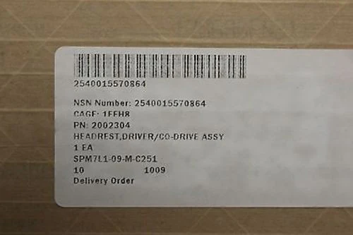 MRAP Driver/CO-Drive Assembly Headrest - PN 2002304 - 2540-01-557-0864 - New - Image 4